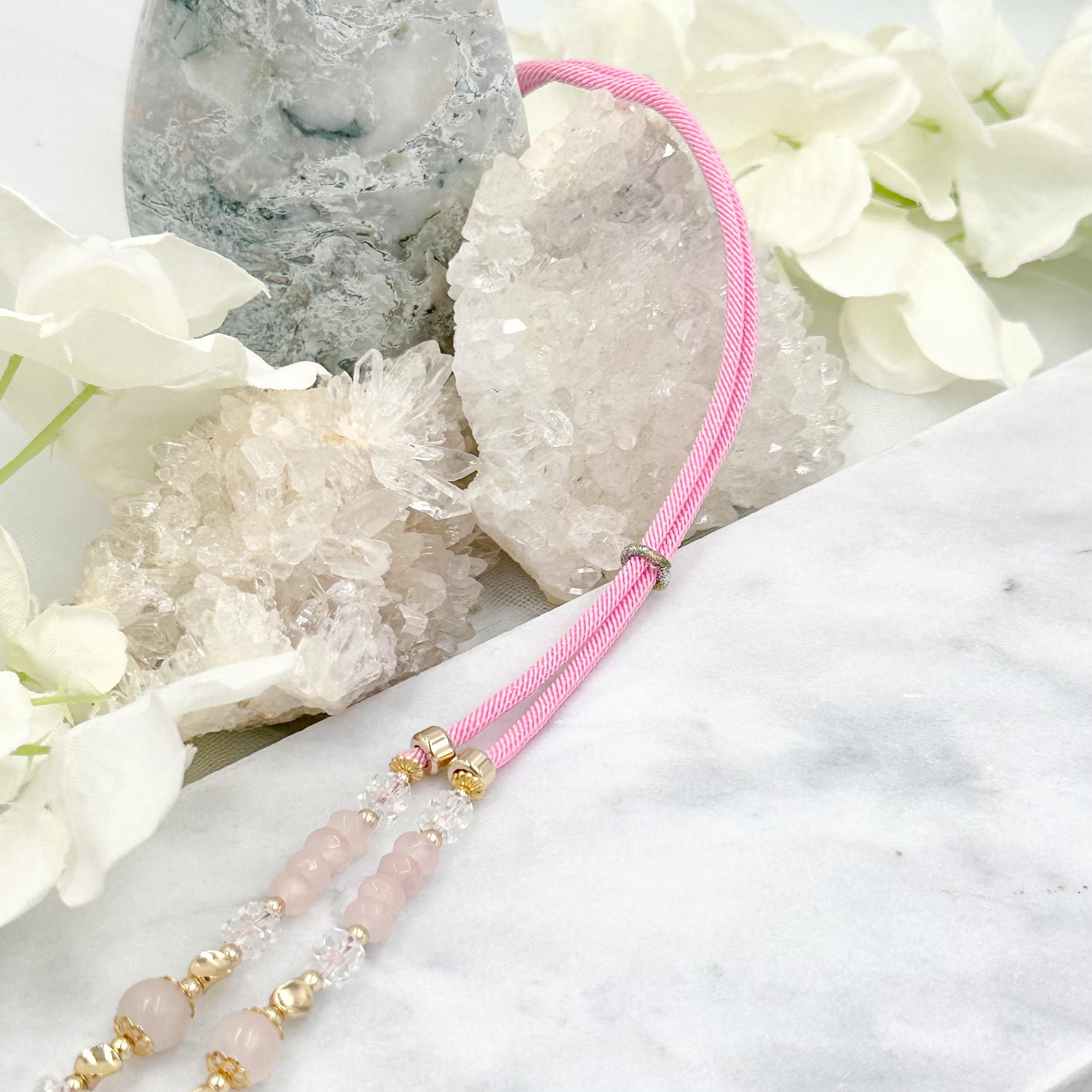 Rose Qaurtz CRZnecklace