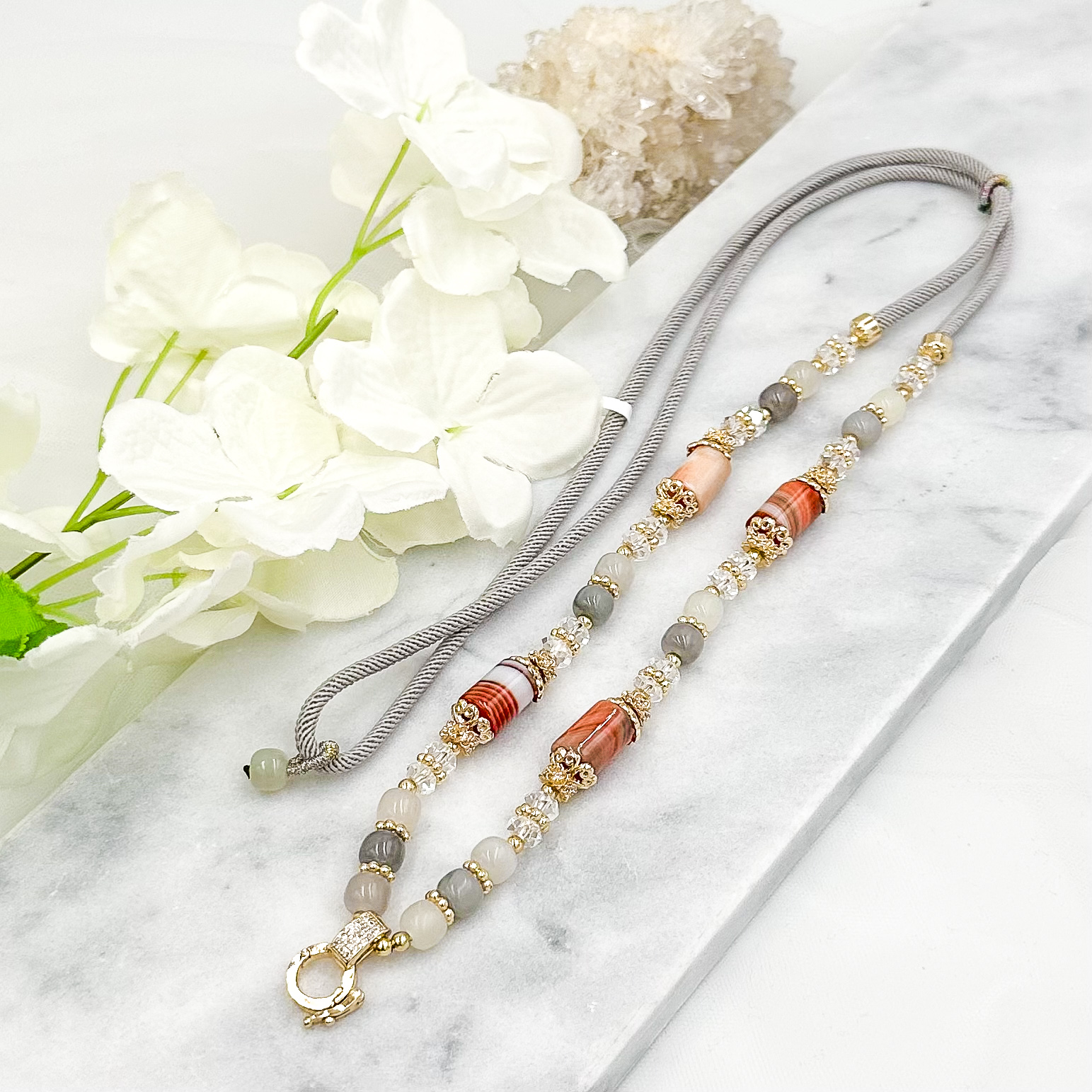 Nephrite & Carnelian CRZnecklace