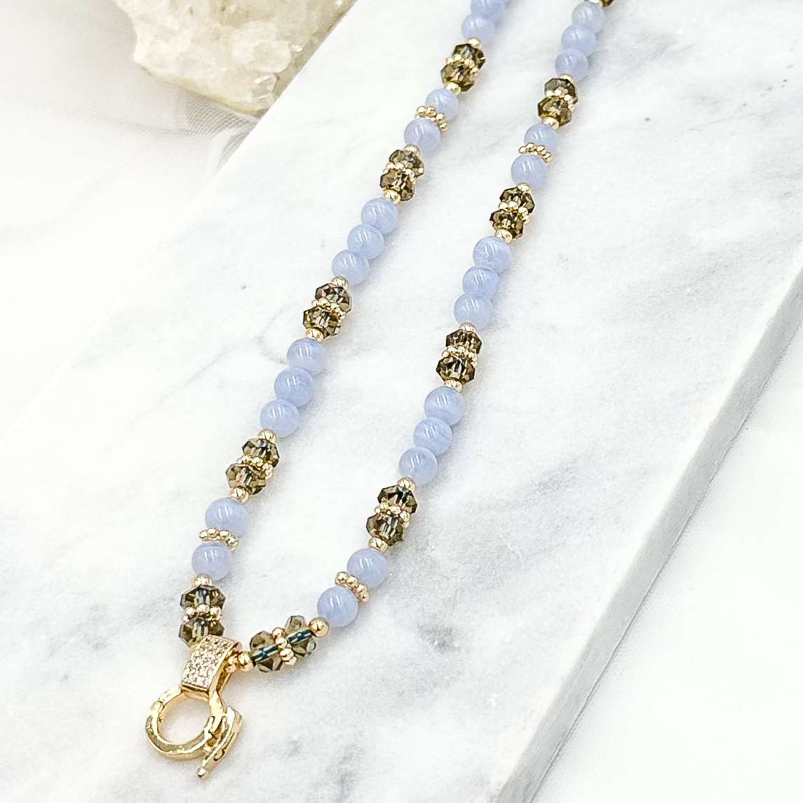 Blue Lace Agate CRZnecklace