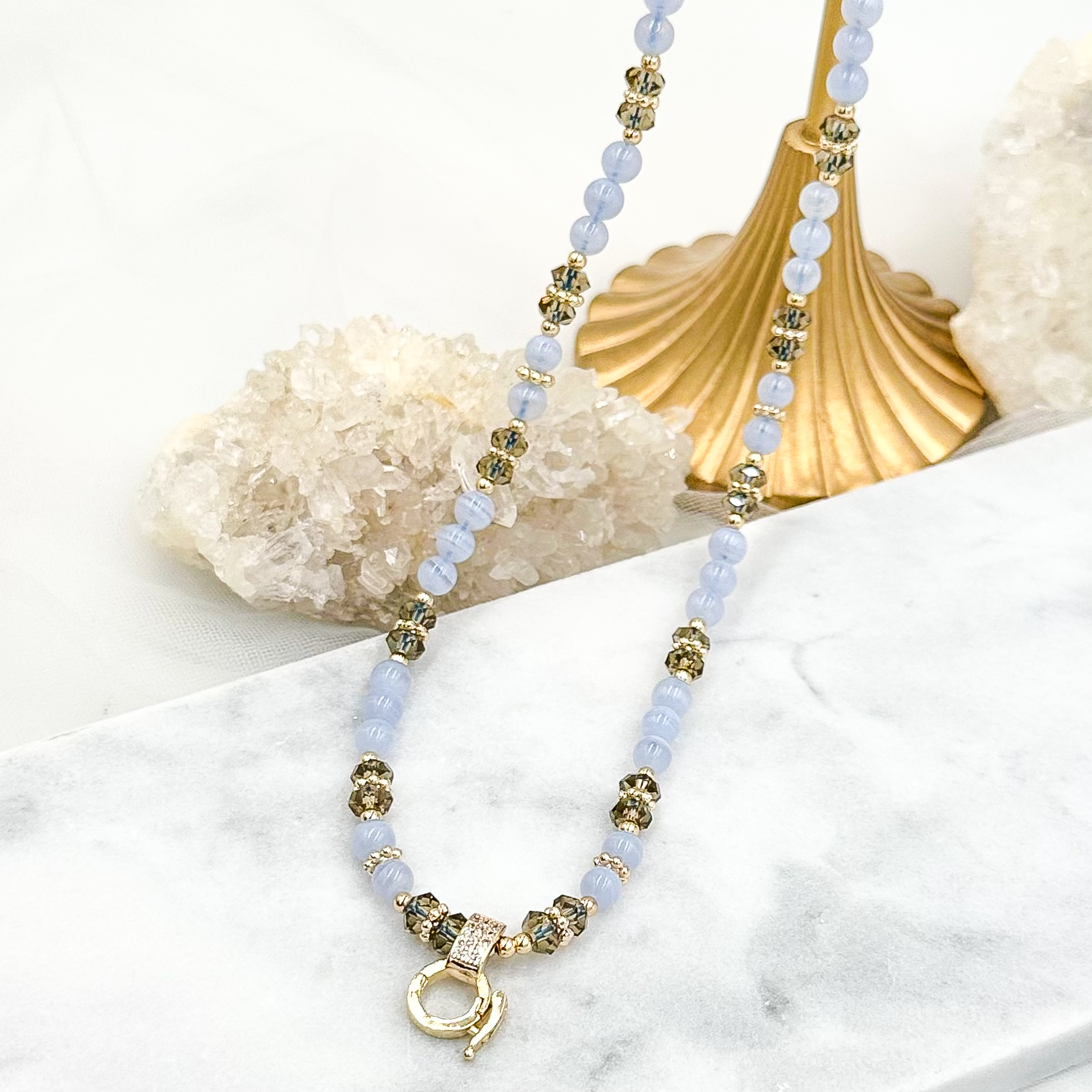 Blue Lace Agate CRZnecklace