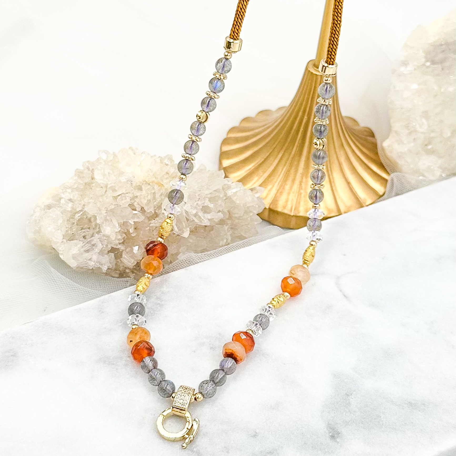Labradorite Carnelian CRZnecklace