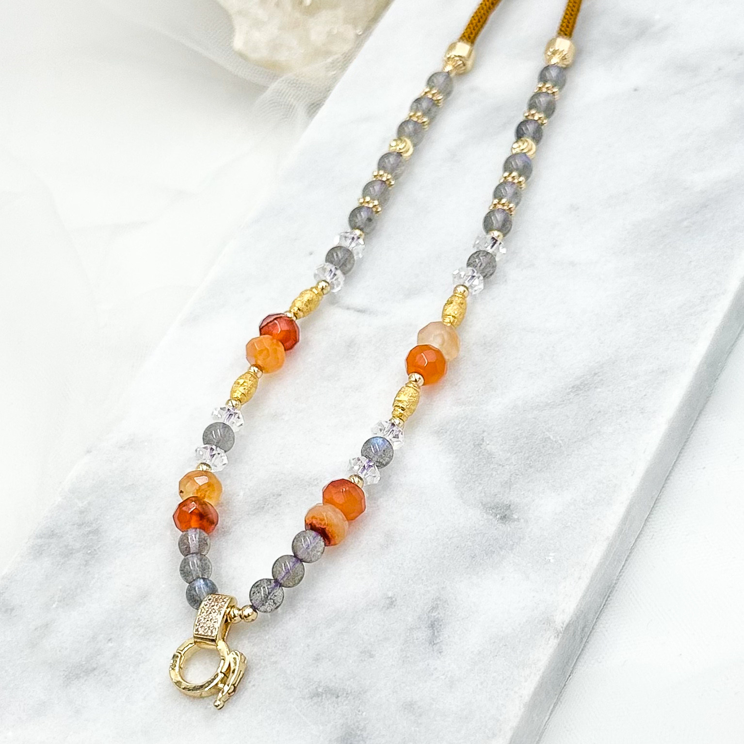 Labradorite Carnelian CRZnecklace