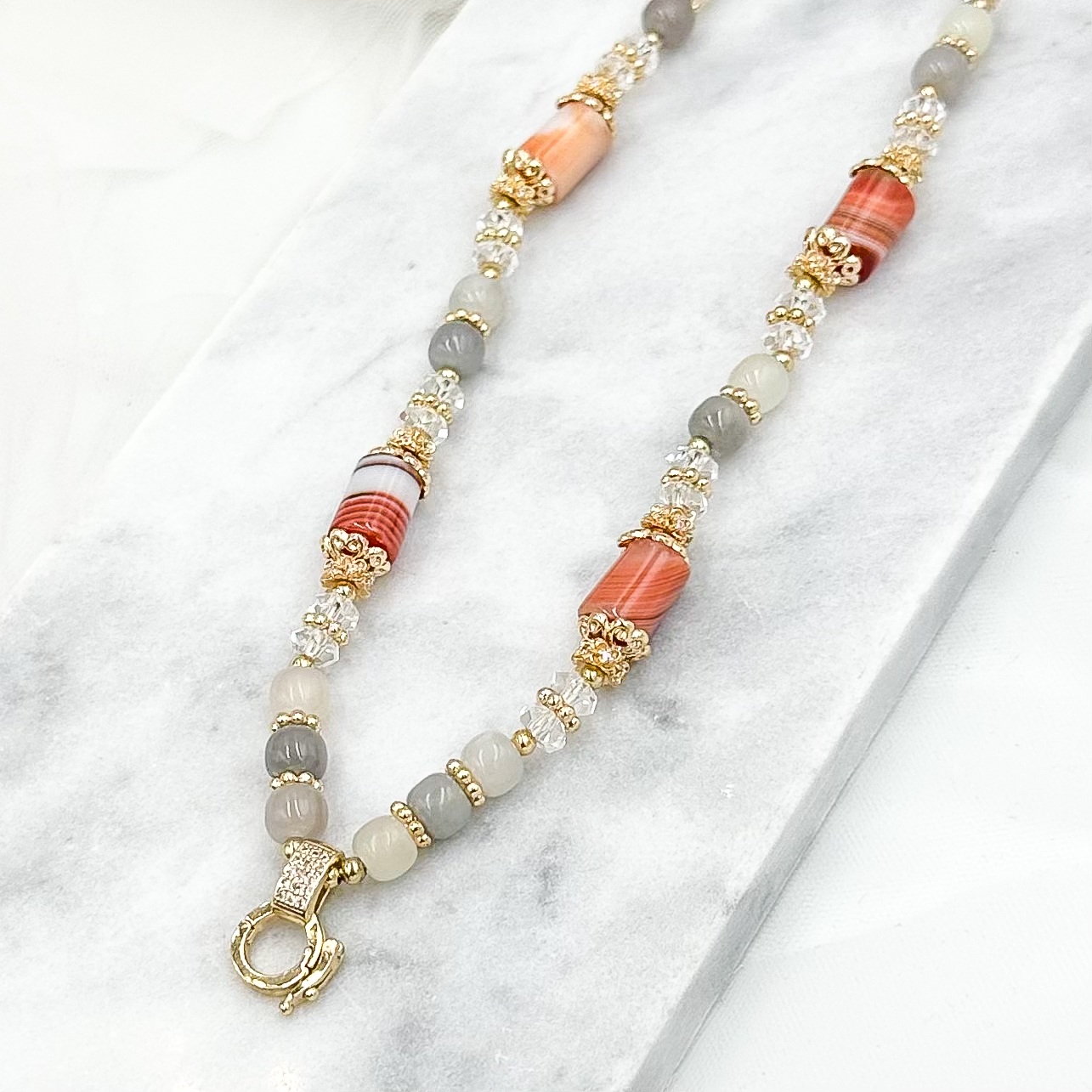 Nephrite & Carnelian CRZnecklace