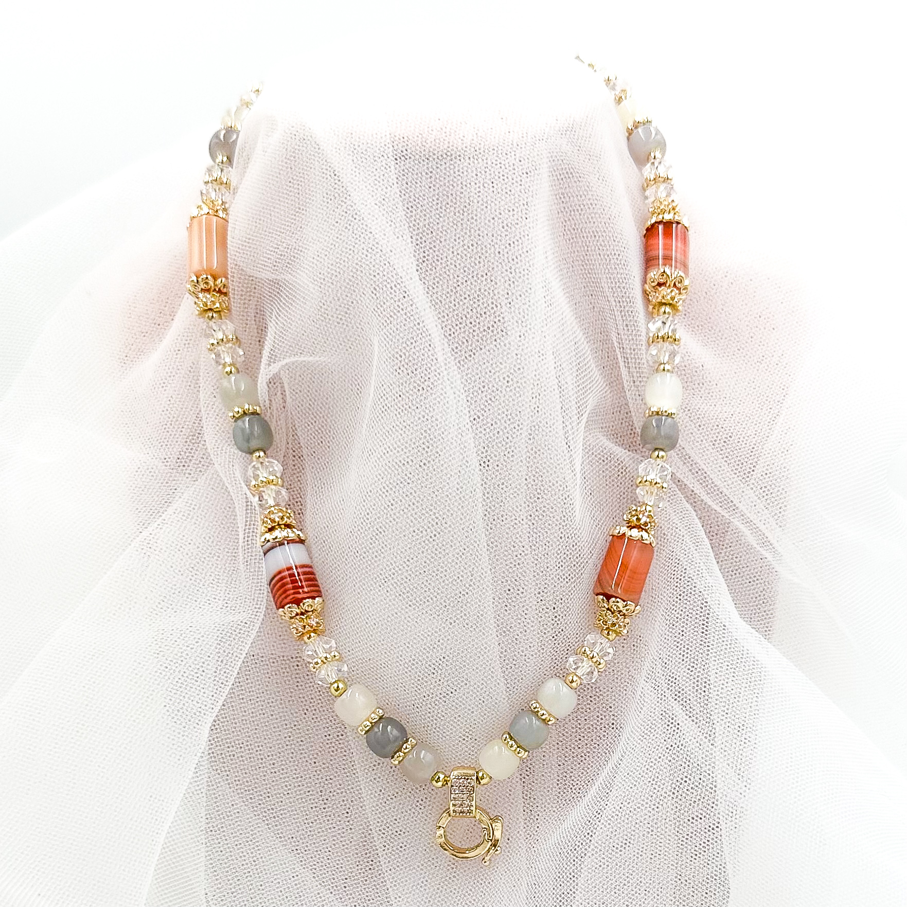 Nephrite & Carnelian CRZnecklace