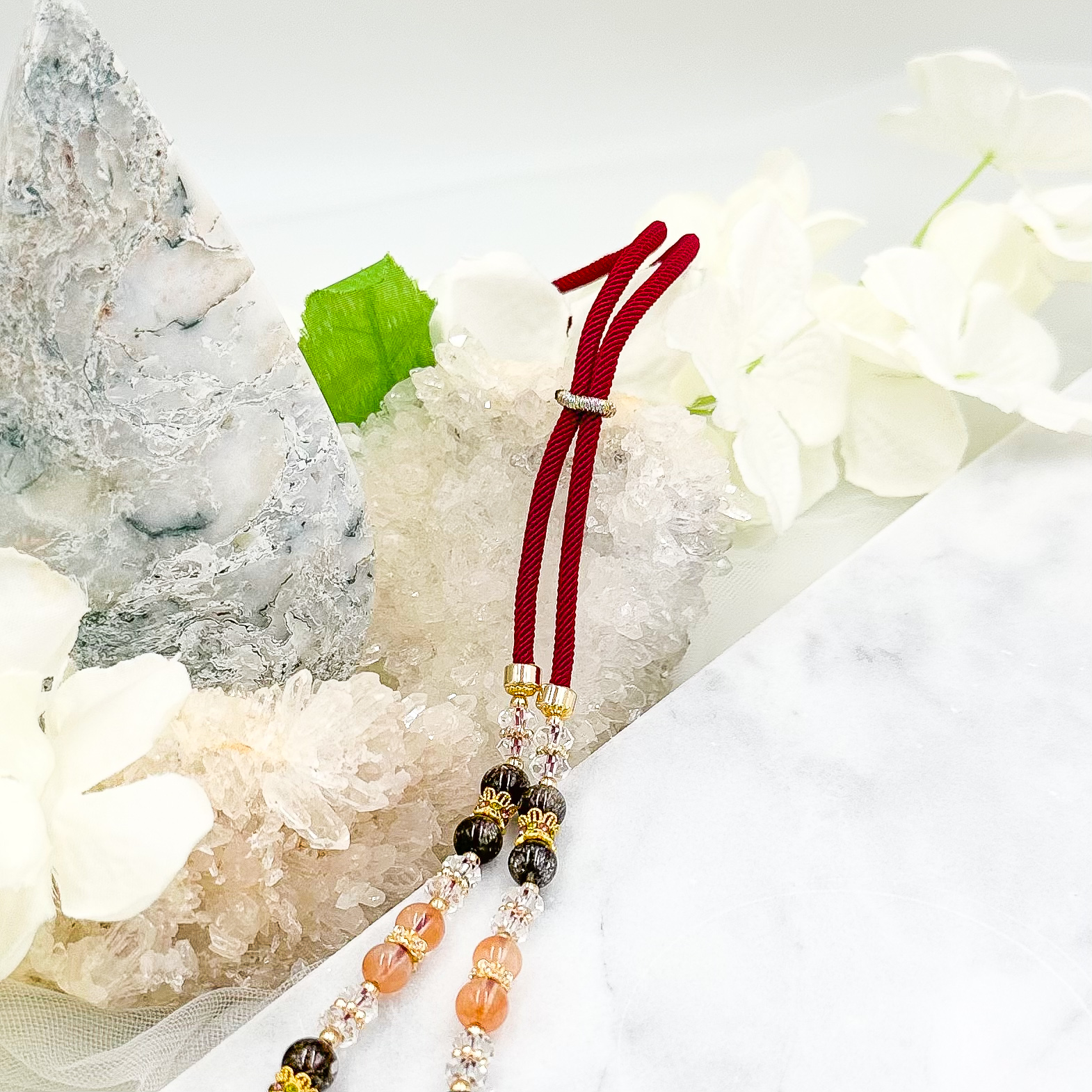 Red Rabbit Hair & Blackcurrant Super 7 CRZnecklace