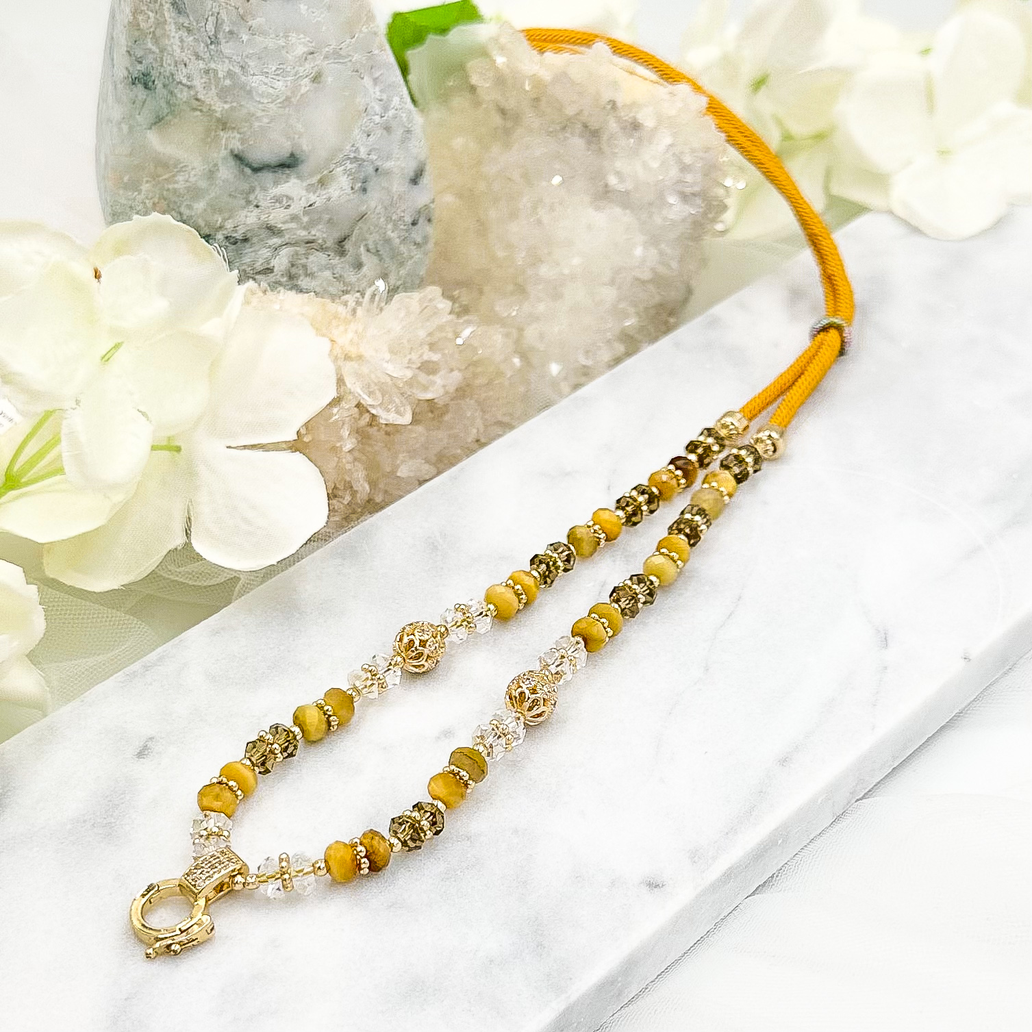 Faceted Yellow Tiger Eye CRZnecklace