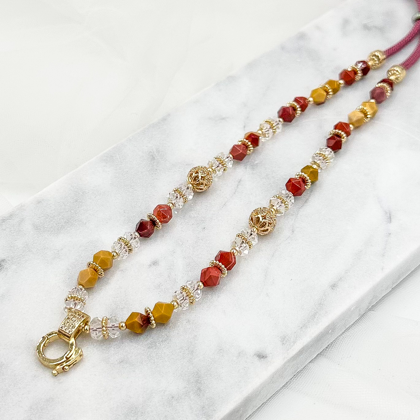 Faceted Mookaite CRZnecklace