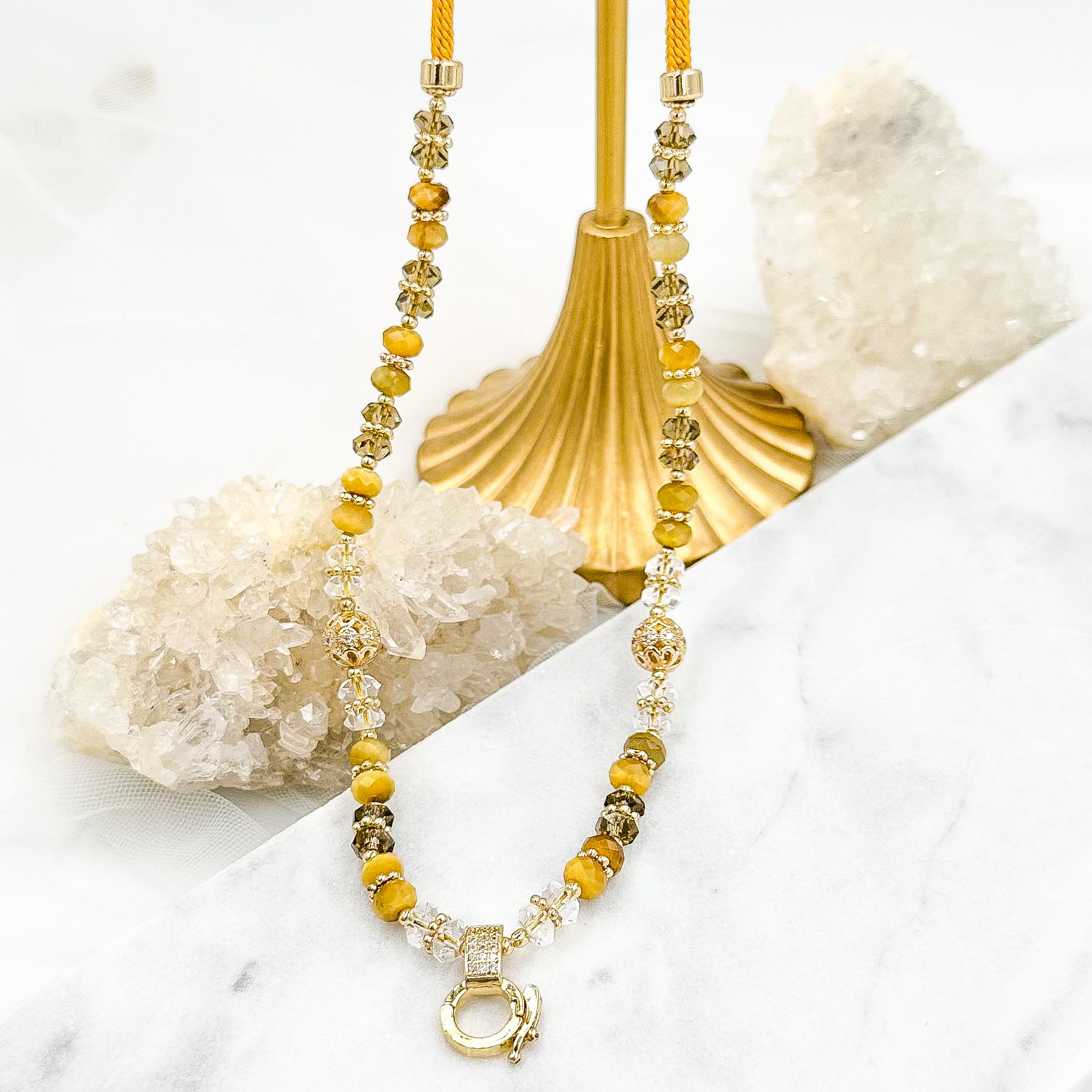Faceted Yellow Tiger Eye CRZnecklace