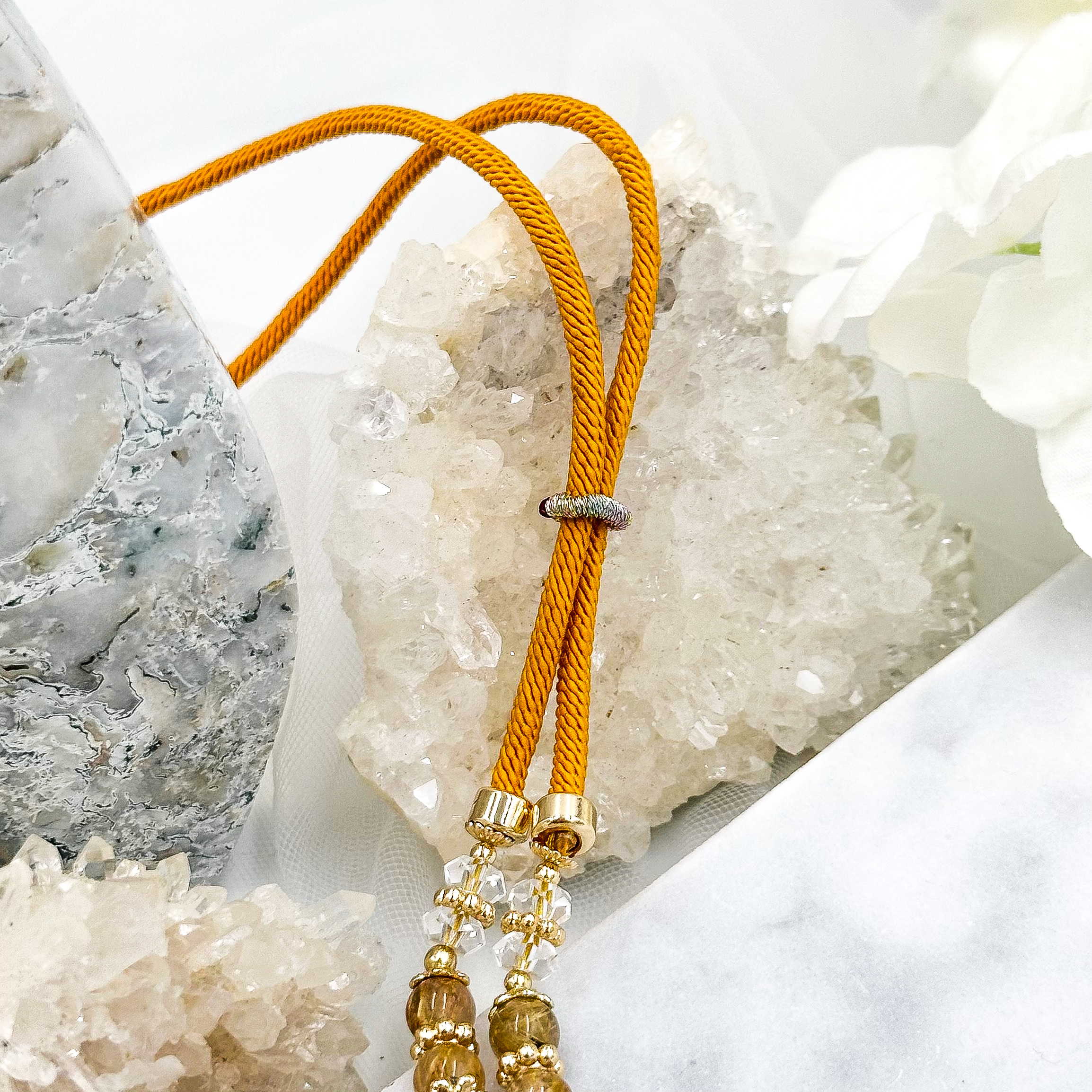 Golden Rutile & Serpentine CRZnecklace