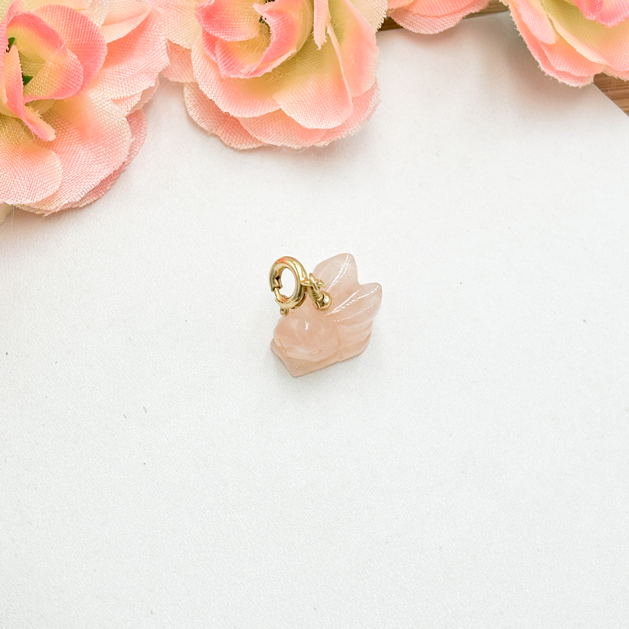 <<SG Seller>> CRZtales Morganite Bunny Charmie #CRZcharmie