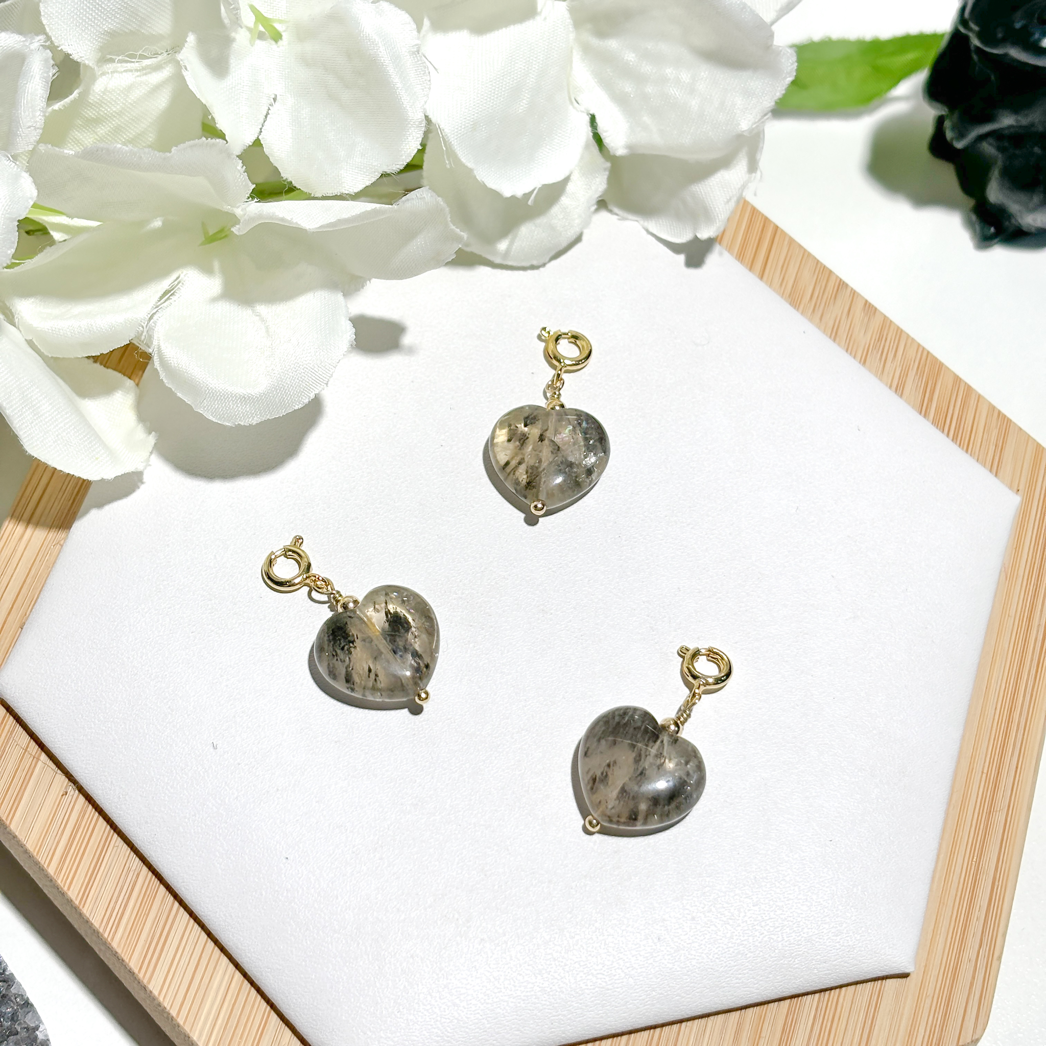 <<SG Seller>> CRZtales Black Feather A23 Heart Charmie #CRZcharmie