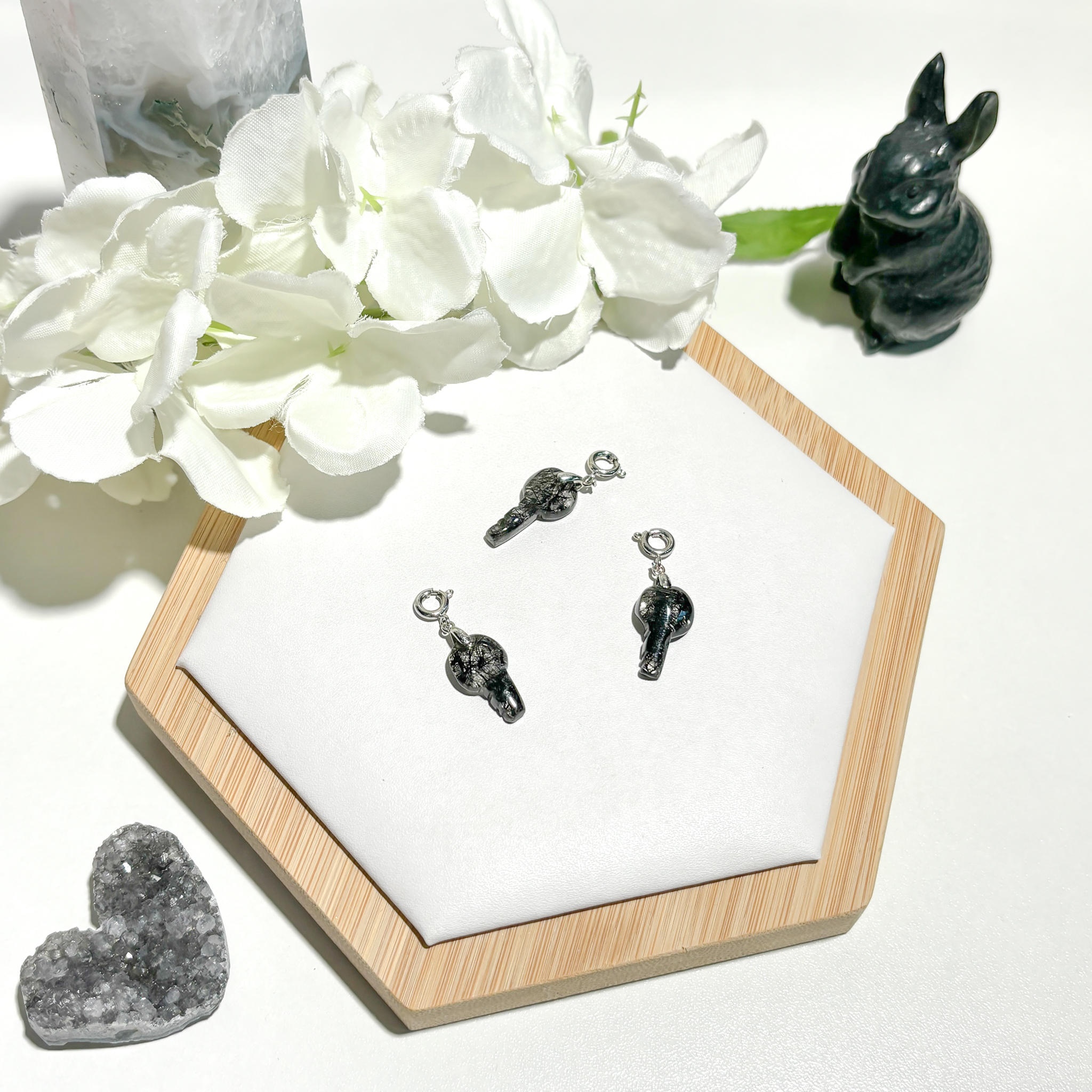 <<SG Seller>> CRZtales Black Rutile Charmie #CRZcharmie