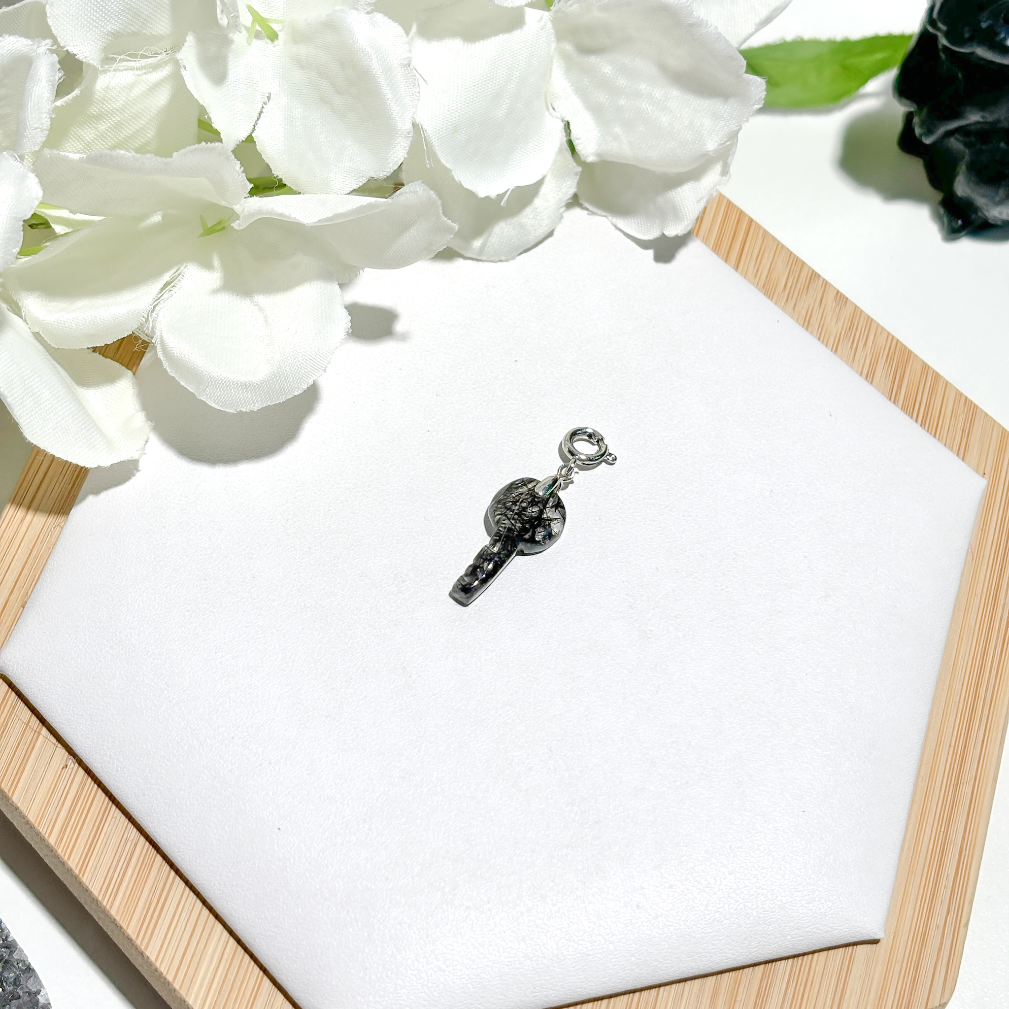 <<SG Seller>> CRZtales Black Rutile Charmie #CRZcharmie