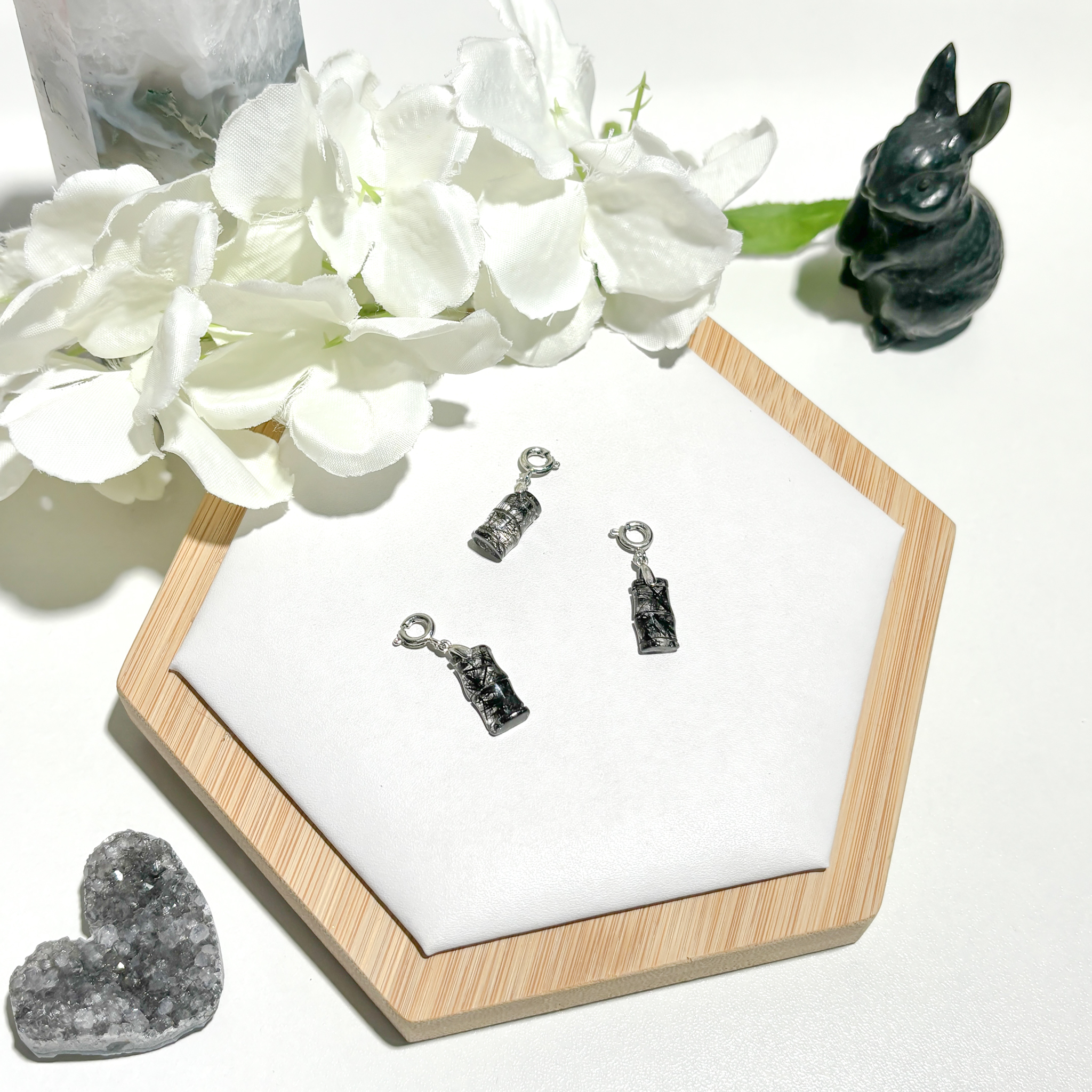 <<SG Seller>> CRZtales Black Rutile Charmie #CRZcharmie