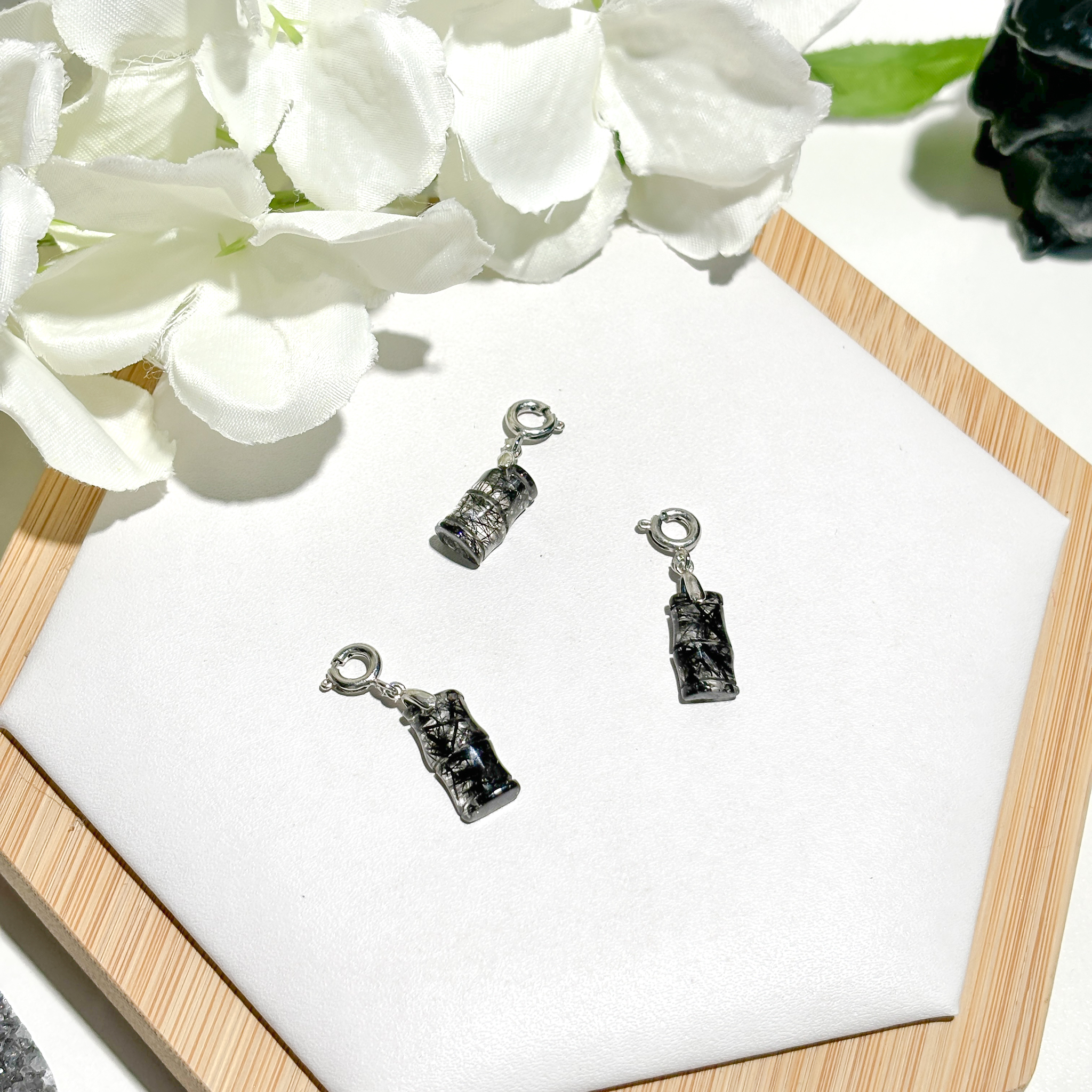 <<SG Seller>> CRZtales Black Rutile Charmie #CRZcharmie