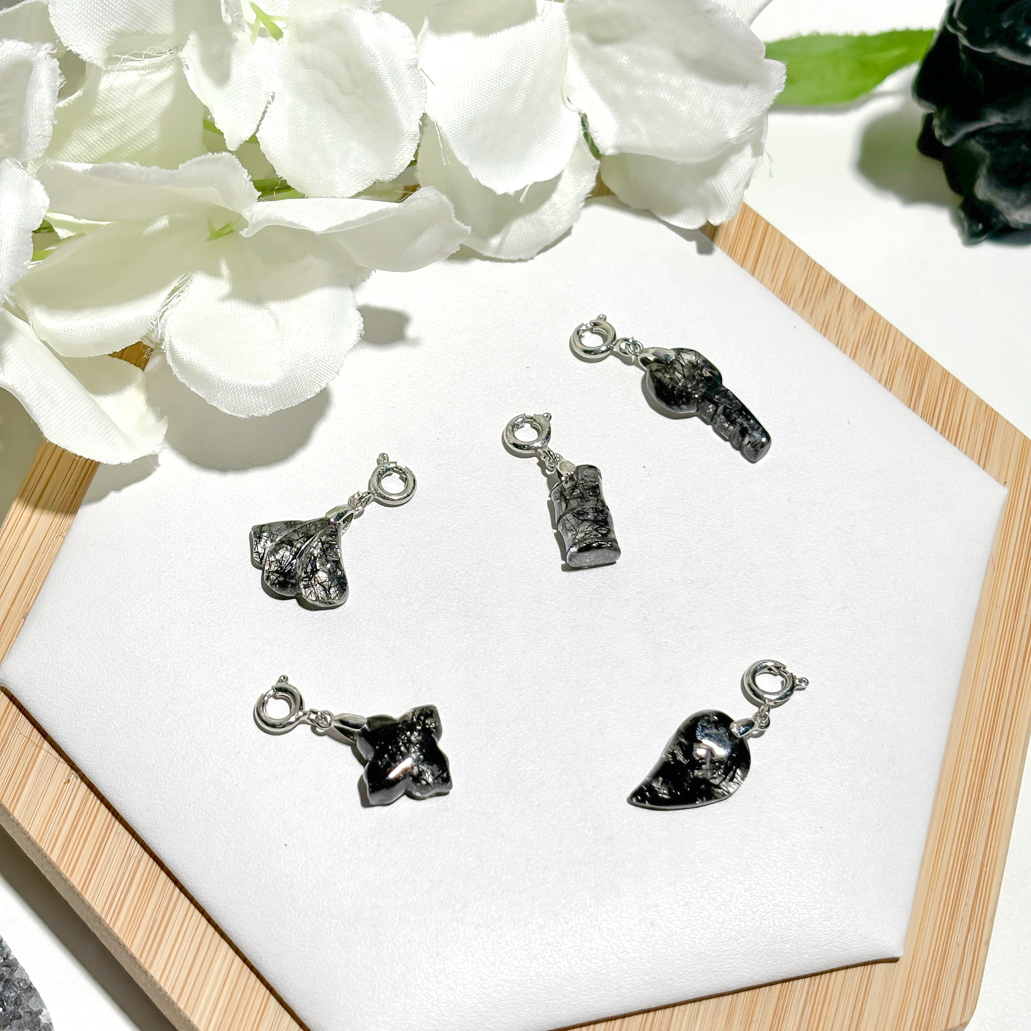 <<SG Seller>> CRZtales Black Rutile Charmie #CRZcharmie