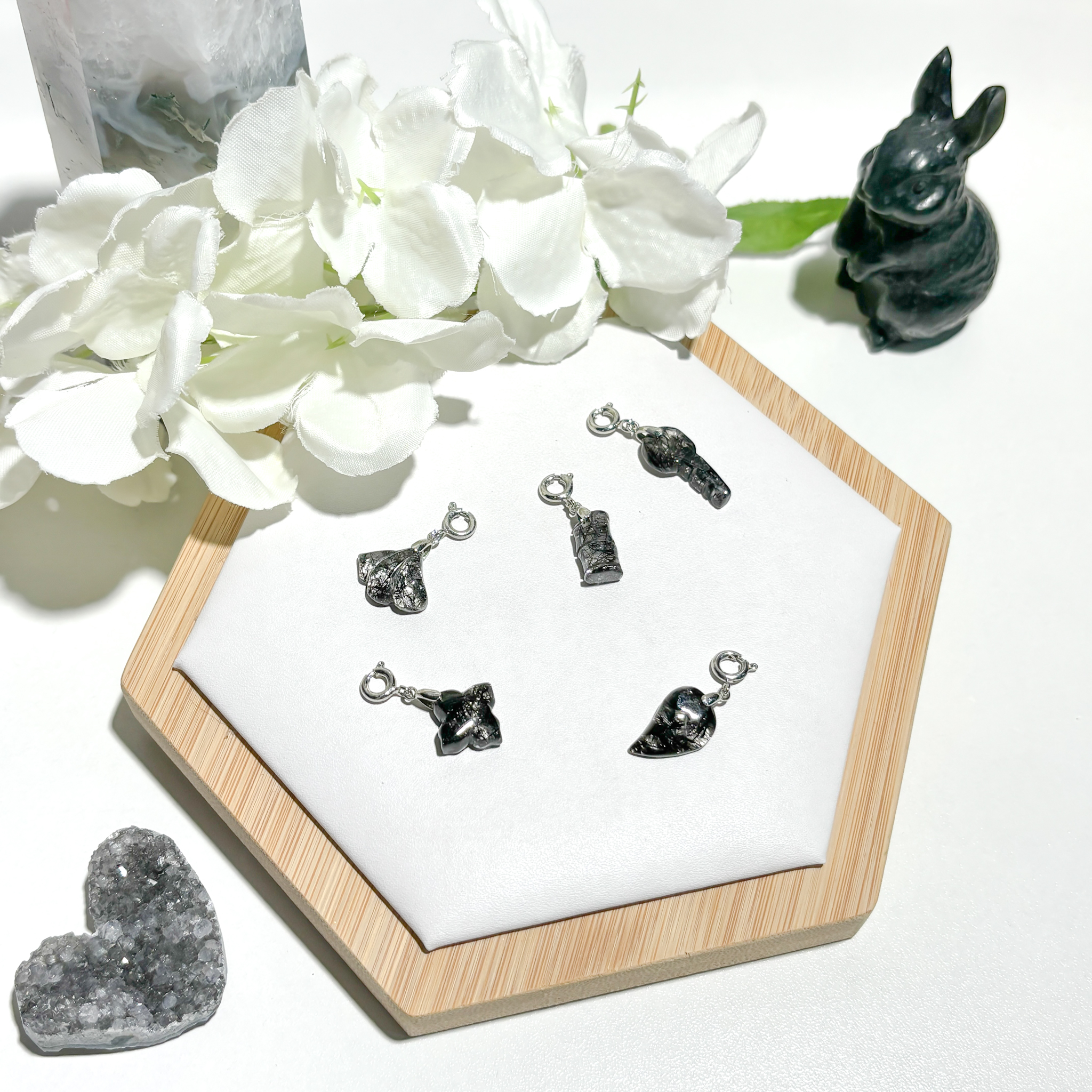 <<SG Seller>> CRZtales Black Rutile Charmie #CRZcharmie