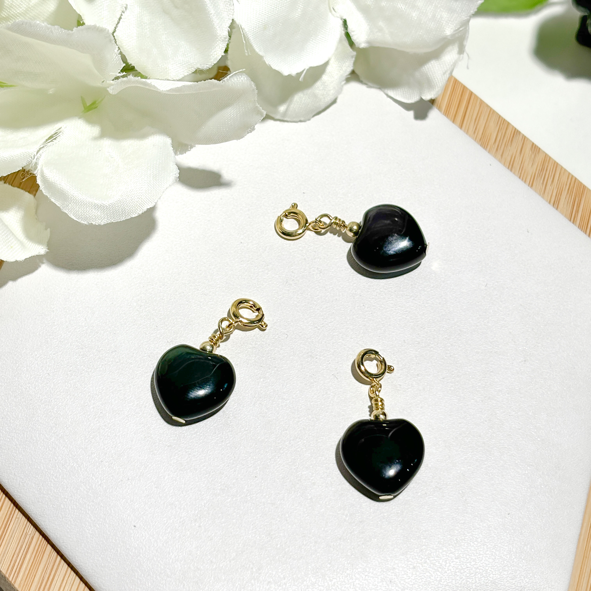 <<SG Seller>> CRZtales Rainbow Obsidian Heart Charmie #CRZcharmie