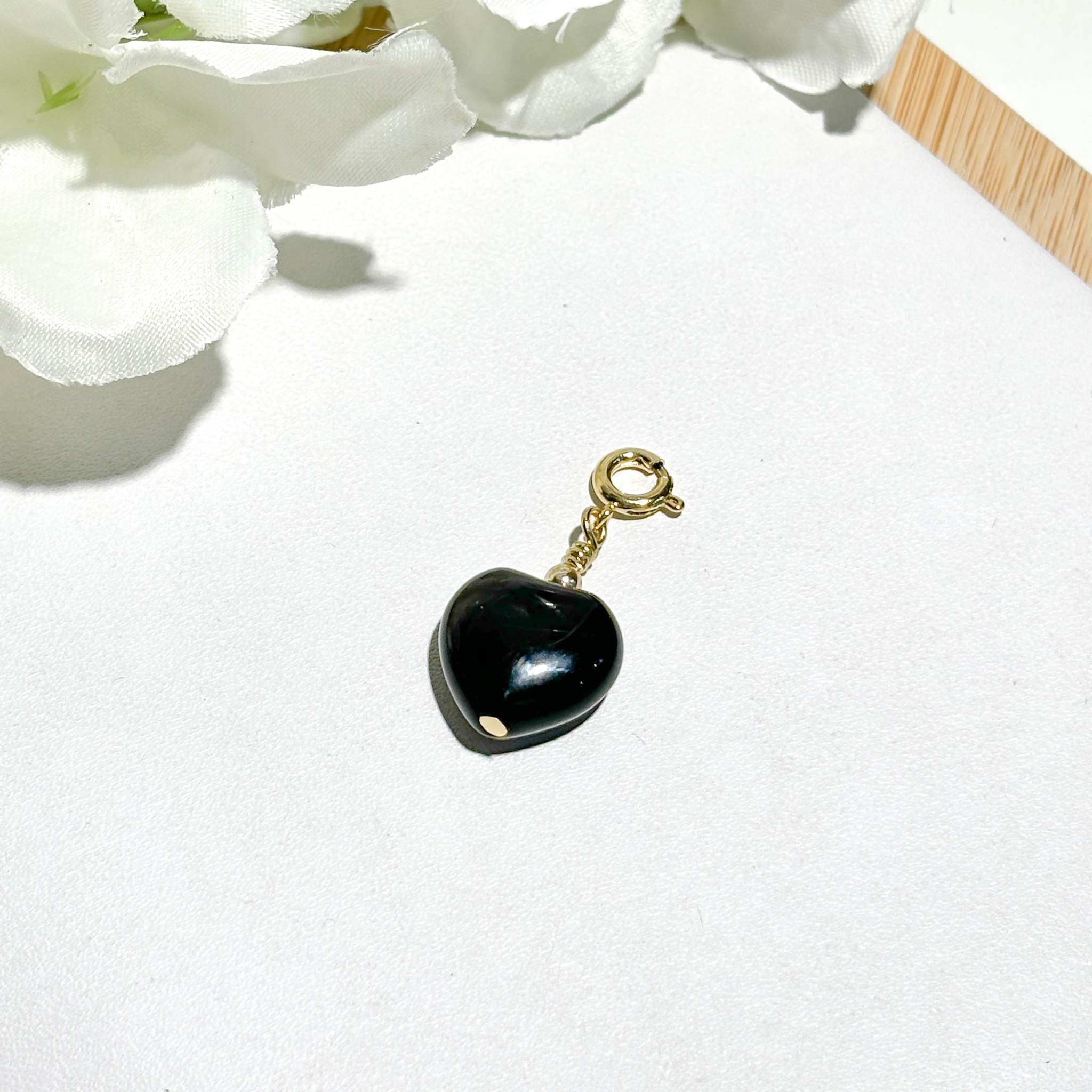 <<SG Seller>> CRZtales Rainbow Obsidian Heart Charmie #CRZcharmie