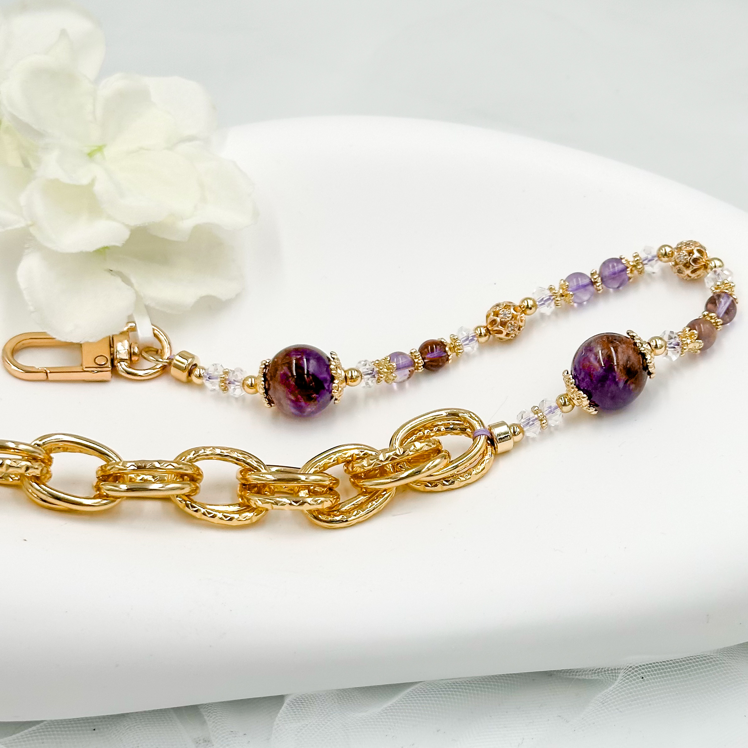 <<SG Seller>> CRZtales Assorted Crystal Bag Chains #CRZBagChain