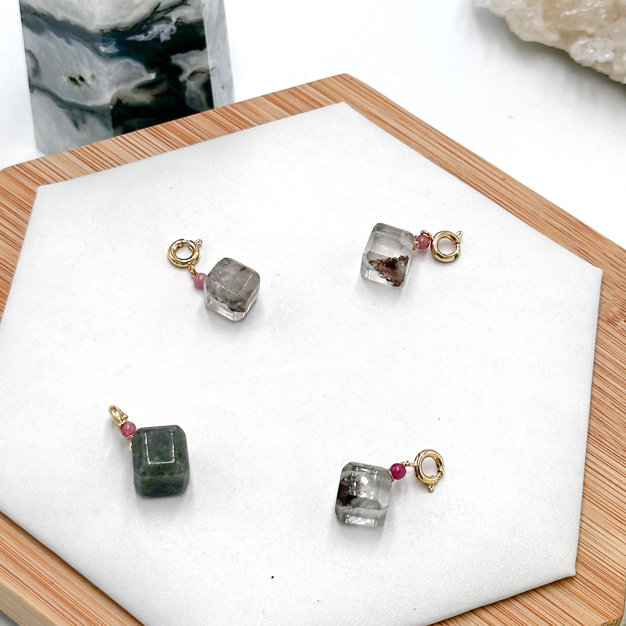 <<SG Seller>> CRZtales Green Rutile Charmie #CRZcharmie