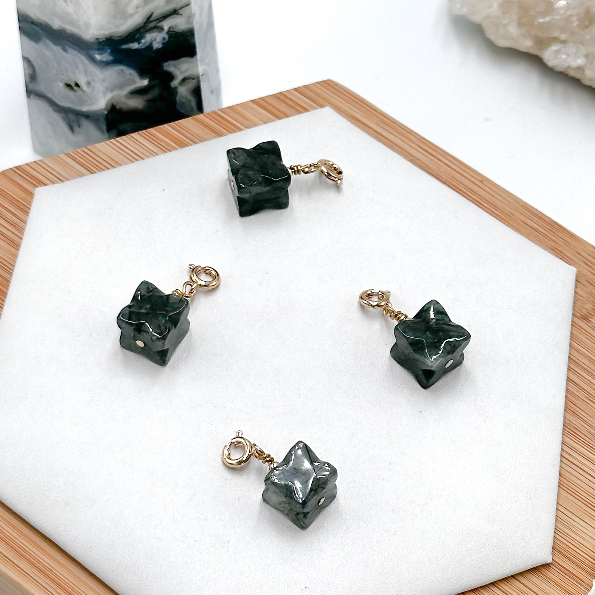 <<SG Seller>> CRZtales Green Rutile Charmie #CRZcharmie