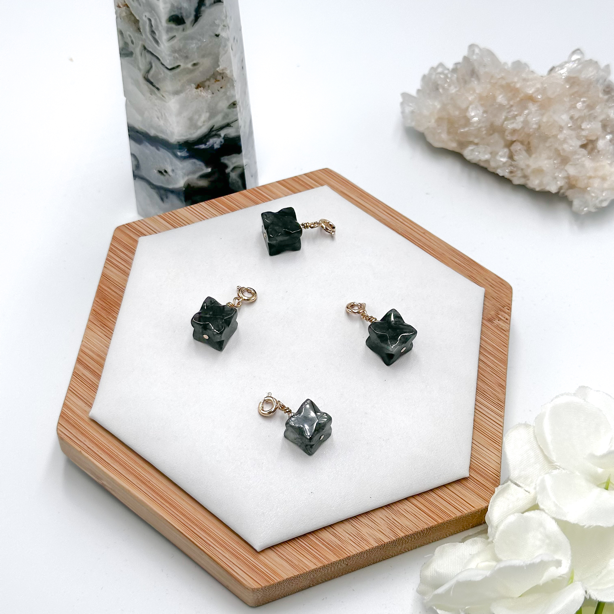 <<SG Seller>> CRZtales Green Rutile Charmie #CRZcharmie