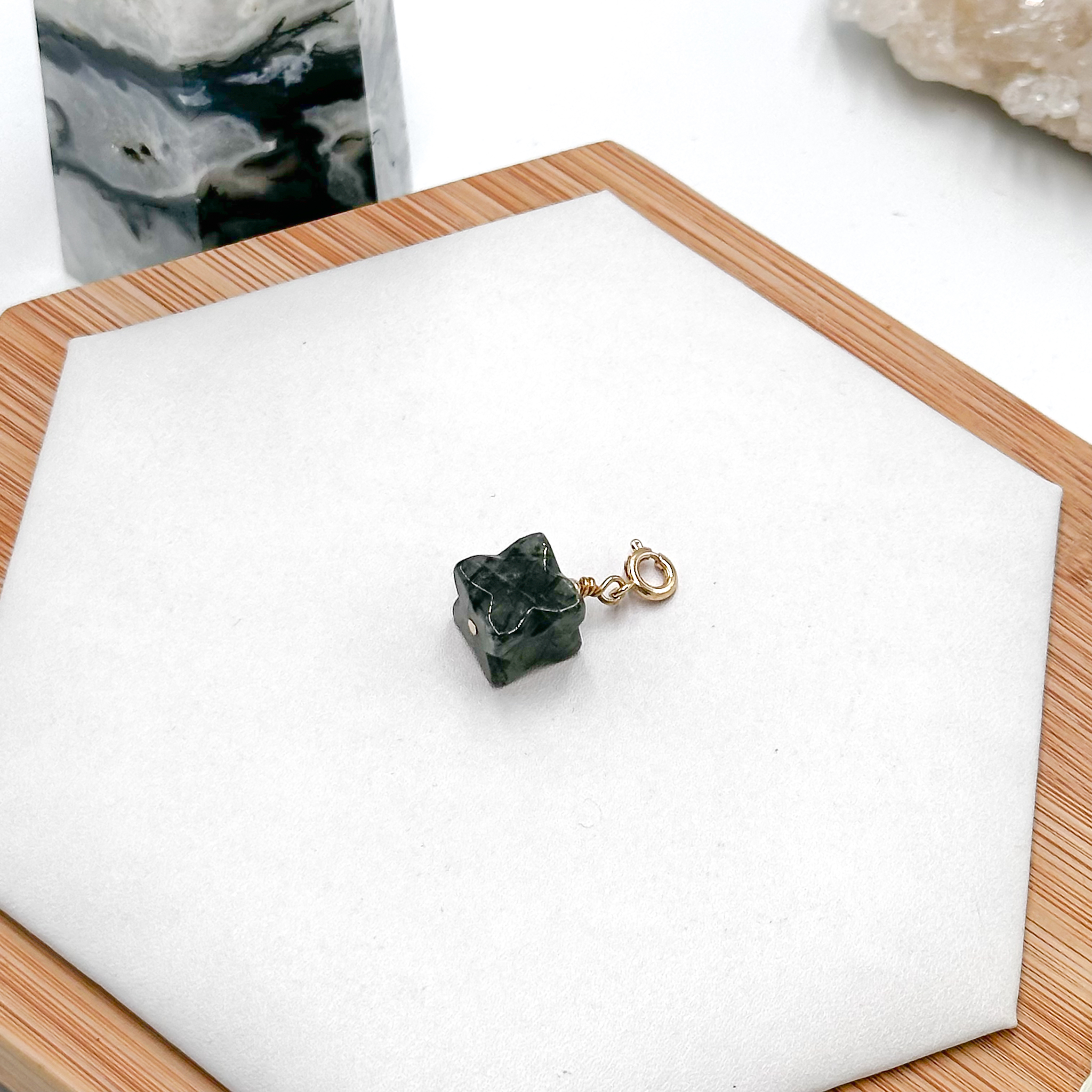 <<SG Seller>> CRZtales Green Rutile Charmie #CRZcharmie