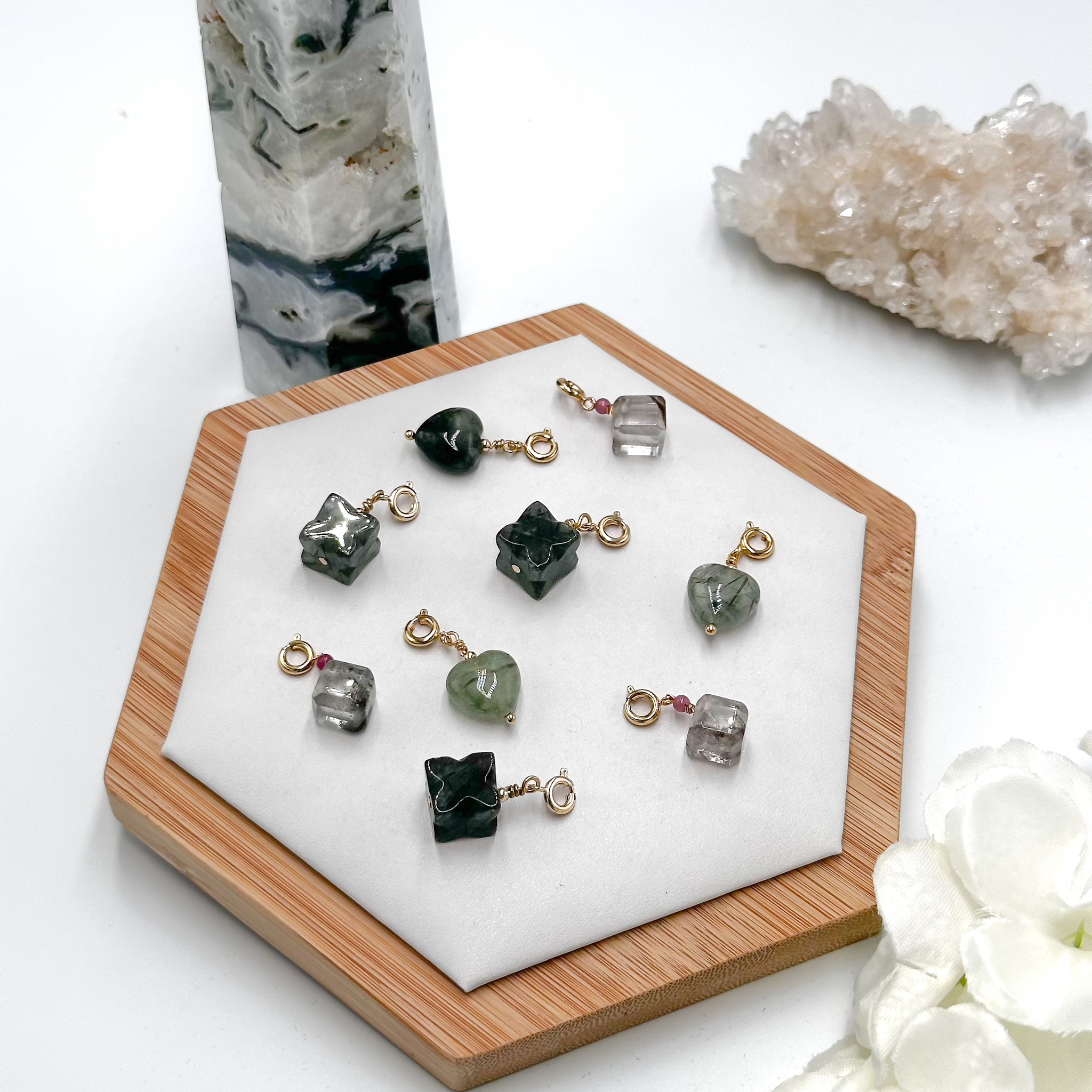 <<SG Seller>> CRZtales Green Rutile Charmie #CRZcharmie