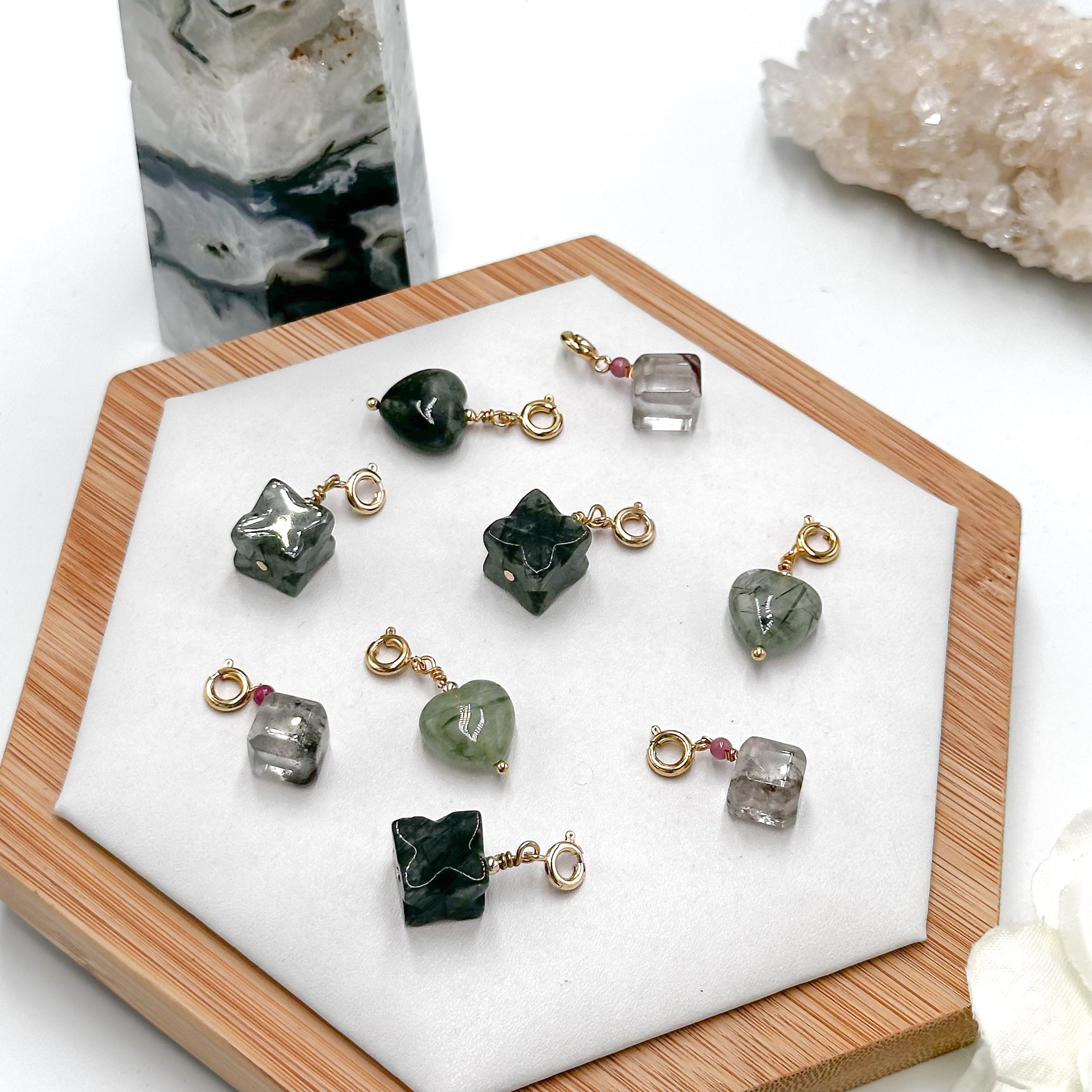 <<SG Seller>> CRZtales Green Rutile Charmie #CRZcharmie