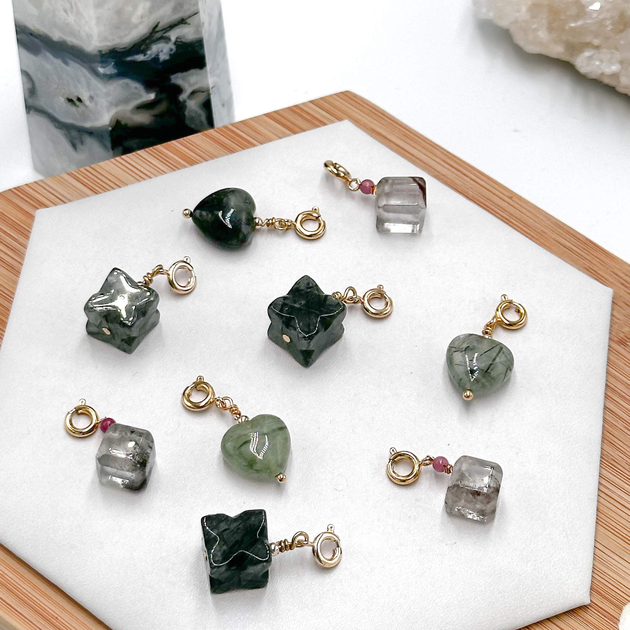 <<SG Seller>> CRZtales Green Rutile Charmie #CRZcharmie