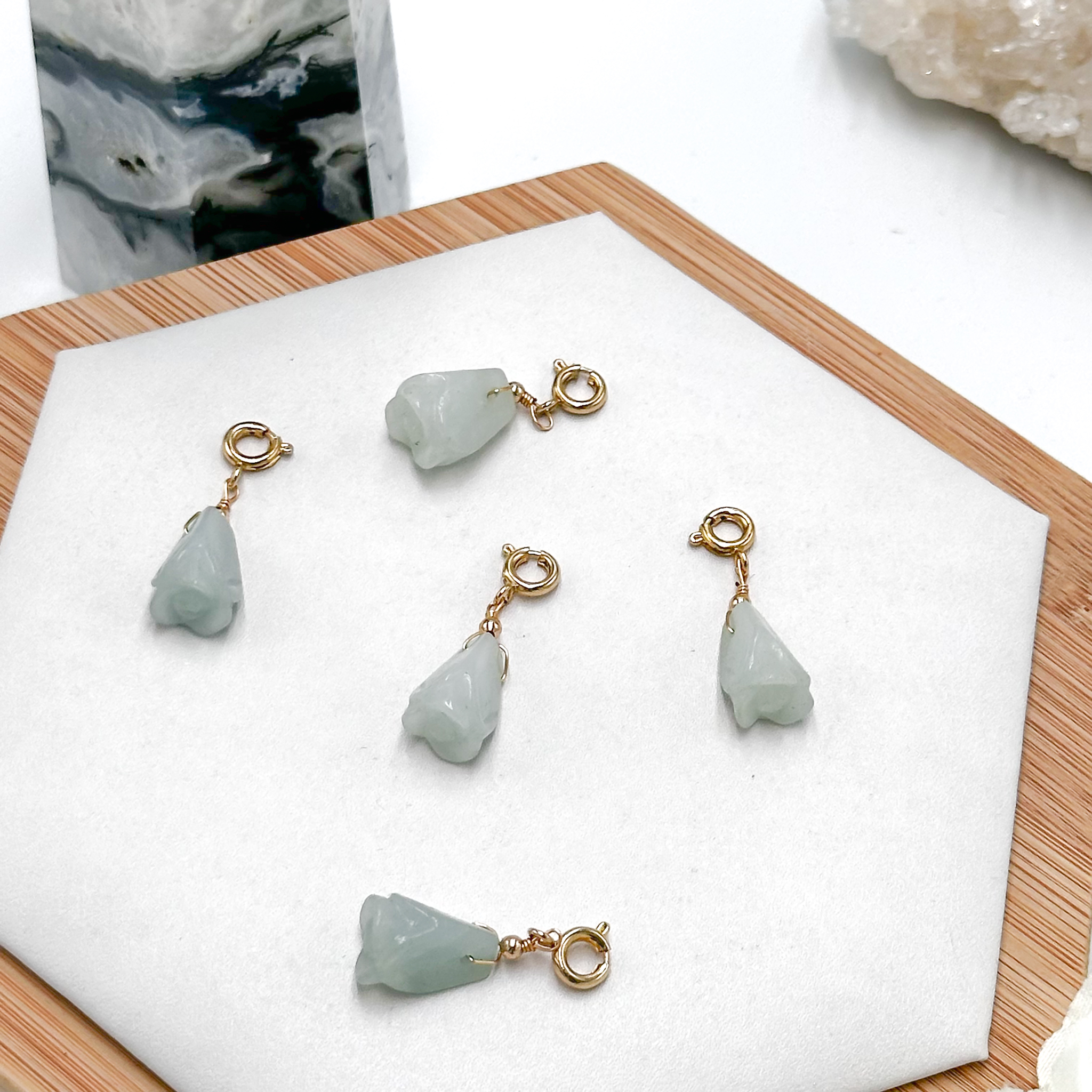 <<SG Seller>> CRZtales Amazonite Tulip Charmie #CRZcharmie