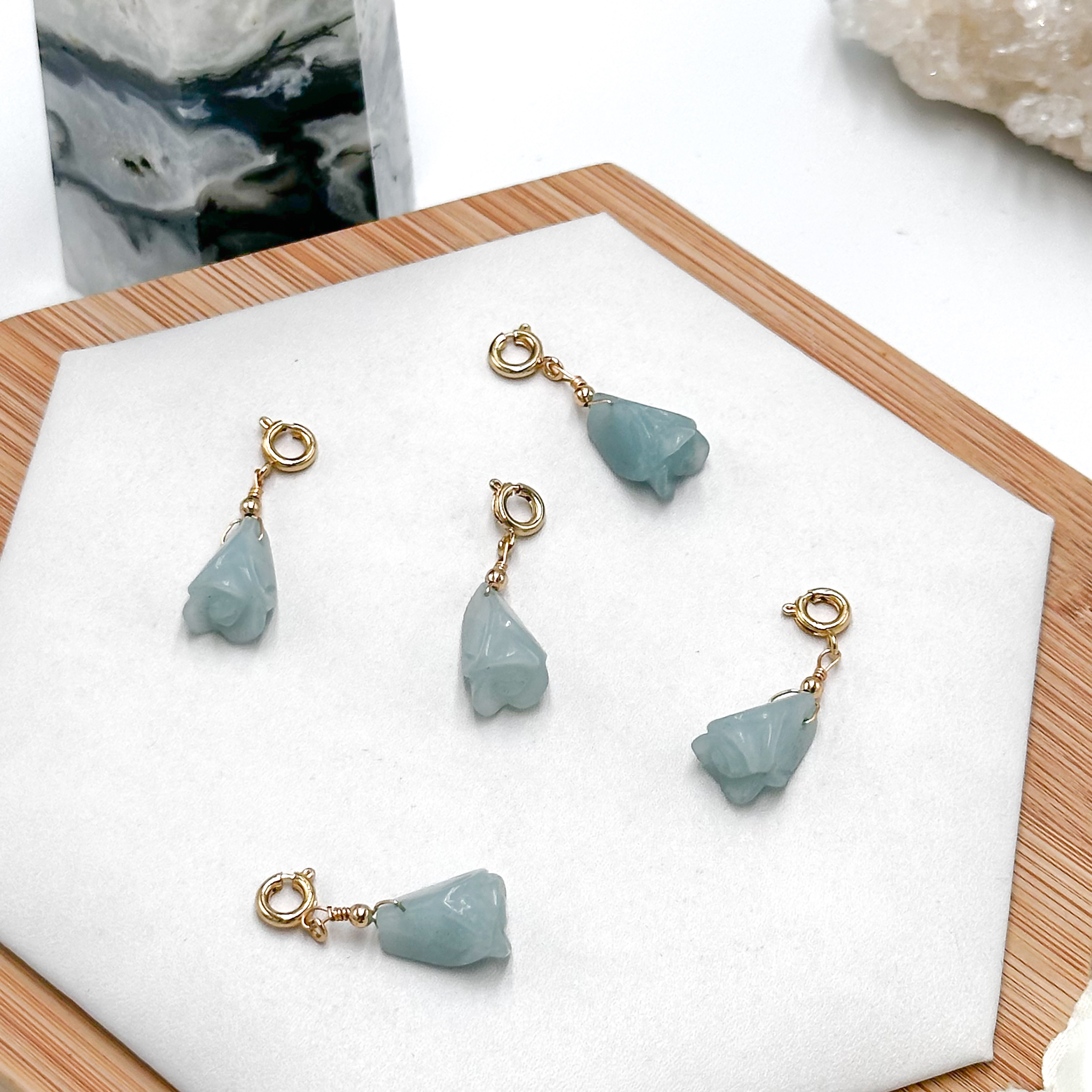 <<SG Seller>> CRZtales Amazonite Tulip Charmie #CRZcharmie