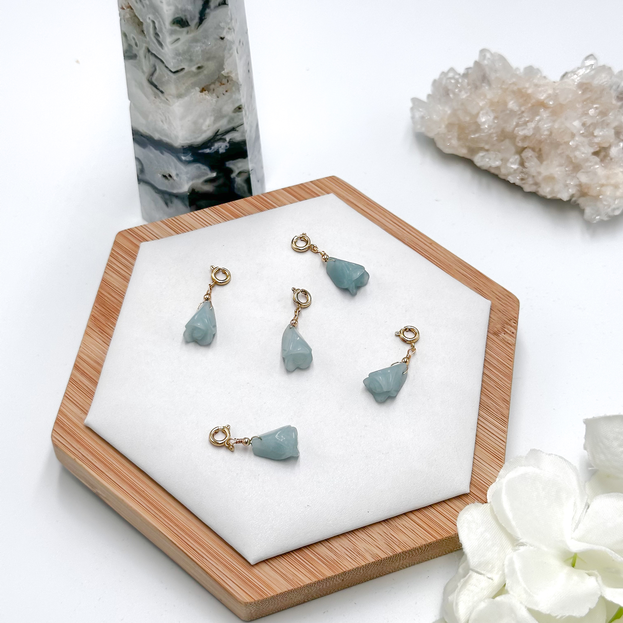 <<SG Seller>> CRZtales Amazonite Tulip Charmie #CRZcharmie