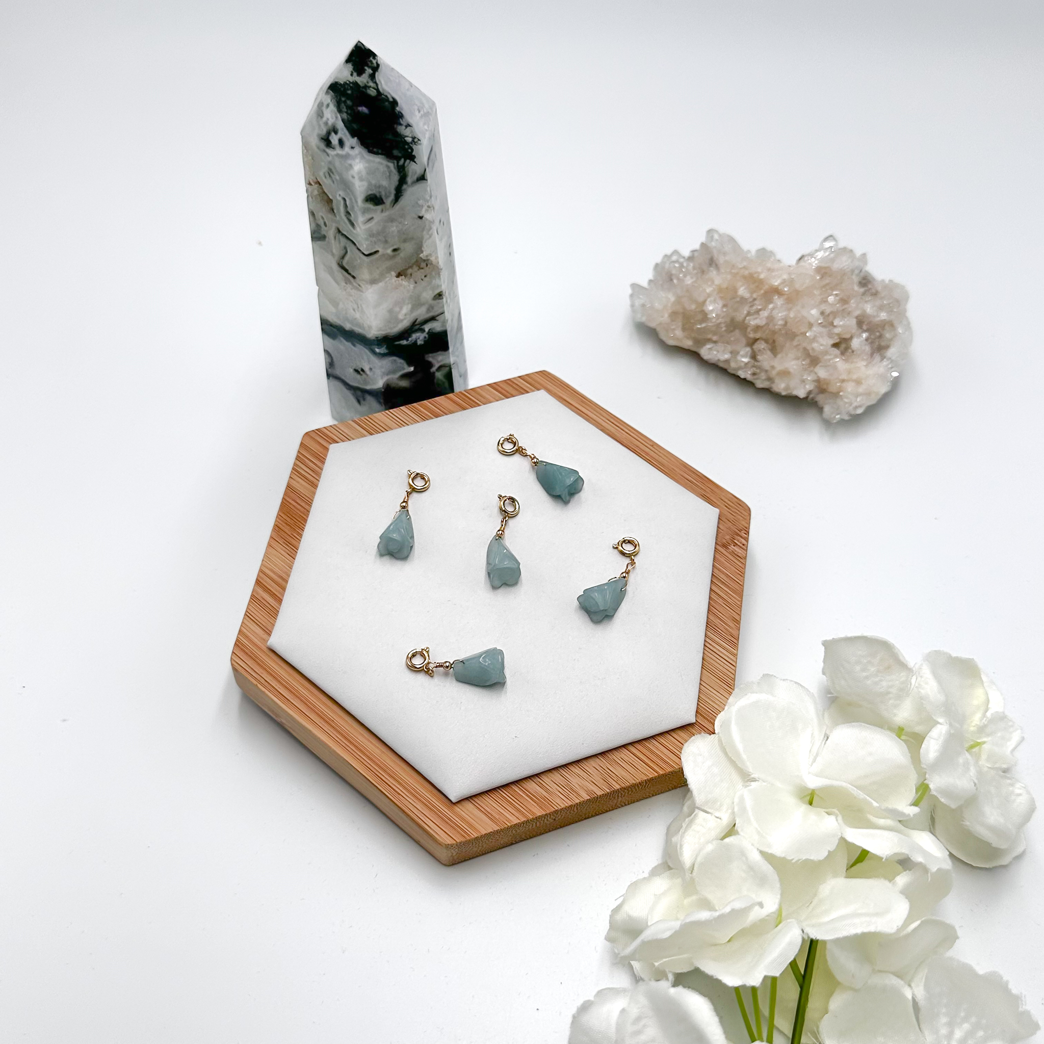 <<SG Seller>> CRZtales Amazonite Tulip Charmie #CRZcharmie