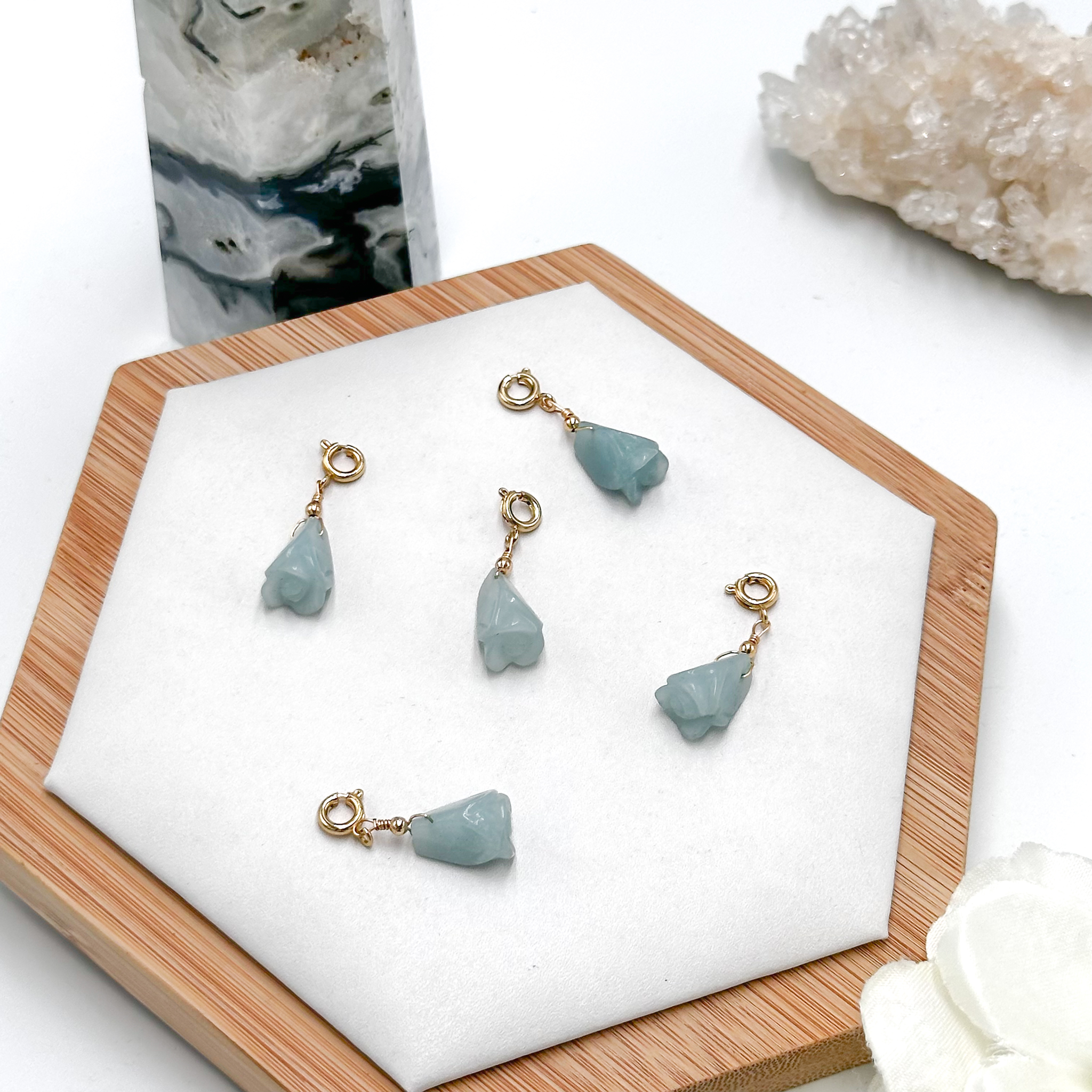 <<SG Seller>> CRZtales Amazonite Tulip Charmie #CRZcharmie