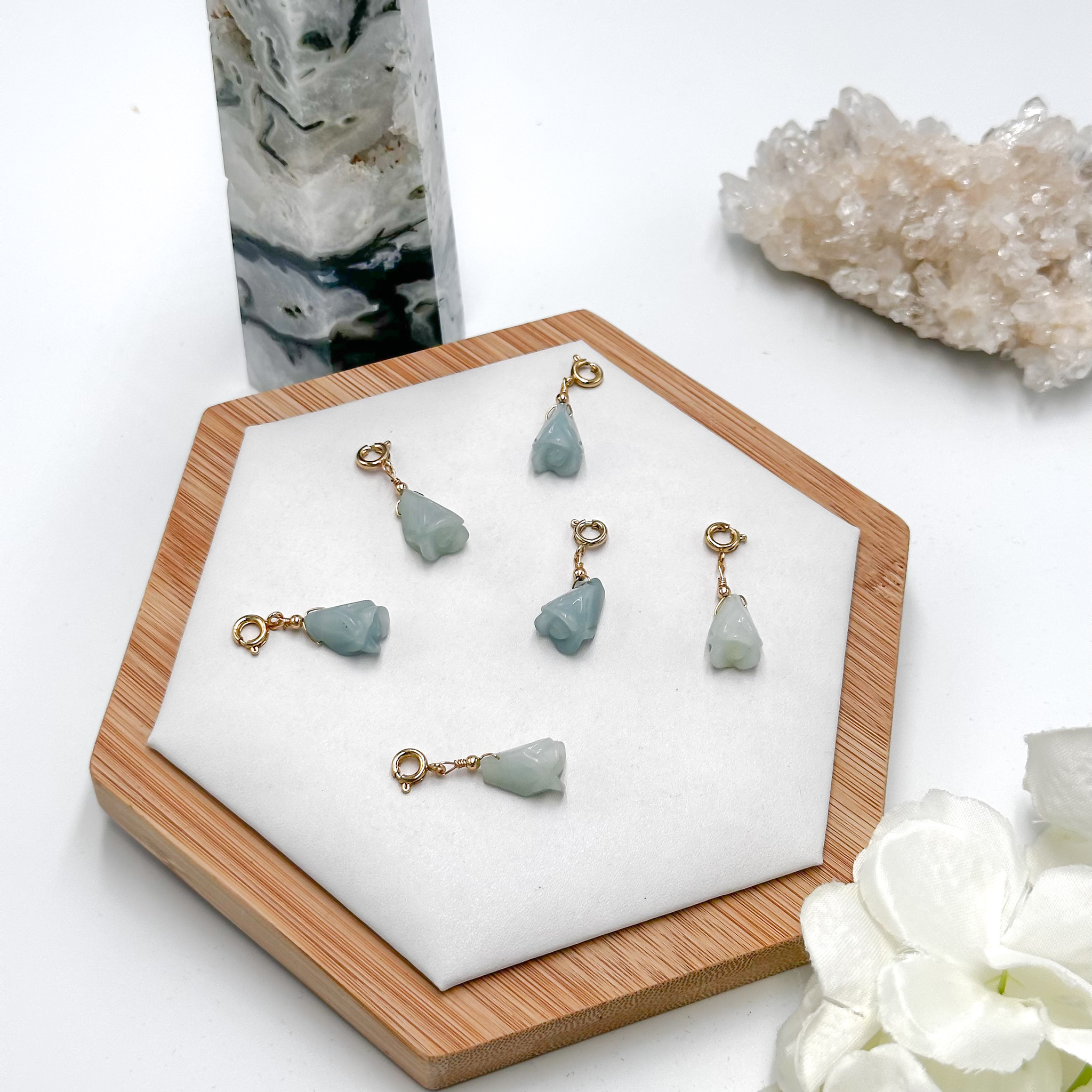 <<SG Seller>> CRZtales Amazonite Tulip Charmie #CRZcharmie