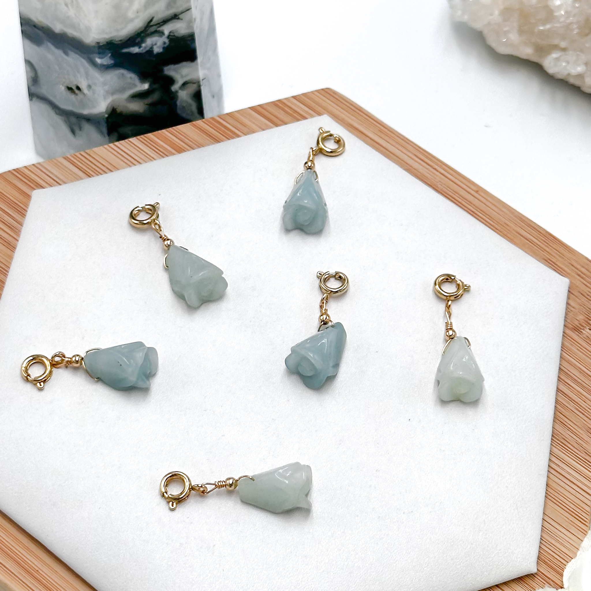 <<SG Seller>> CRZtales Amazonite Tulip Charmie #CRZcharmie