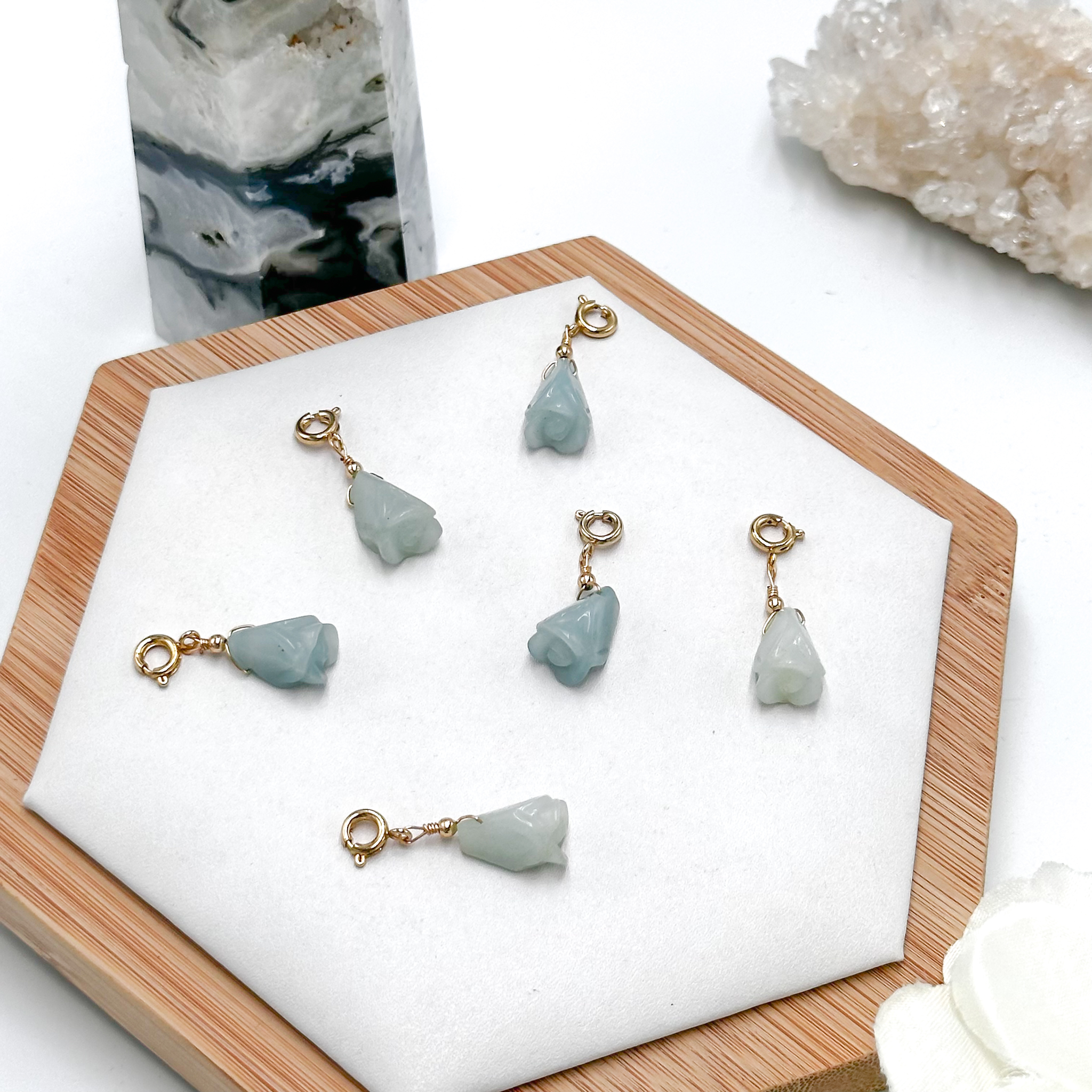 <<SG Seller>> CRZtales Amazonite Tulip Charmie #CRZcharmie