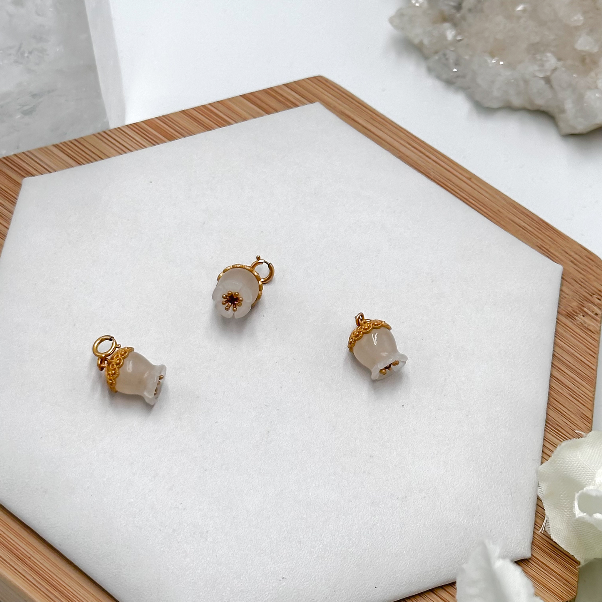 <<SG Seller>> CRZtales White Agate Charmie #CRZcharmie