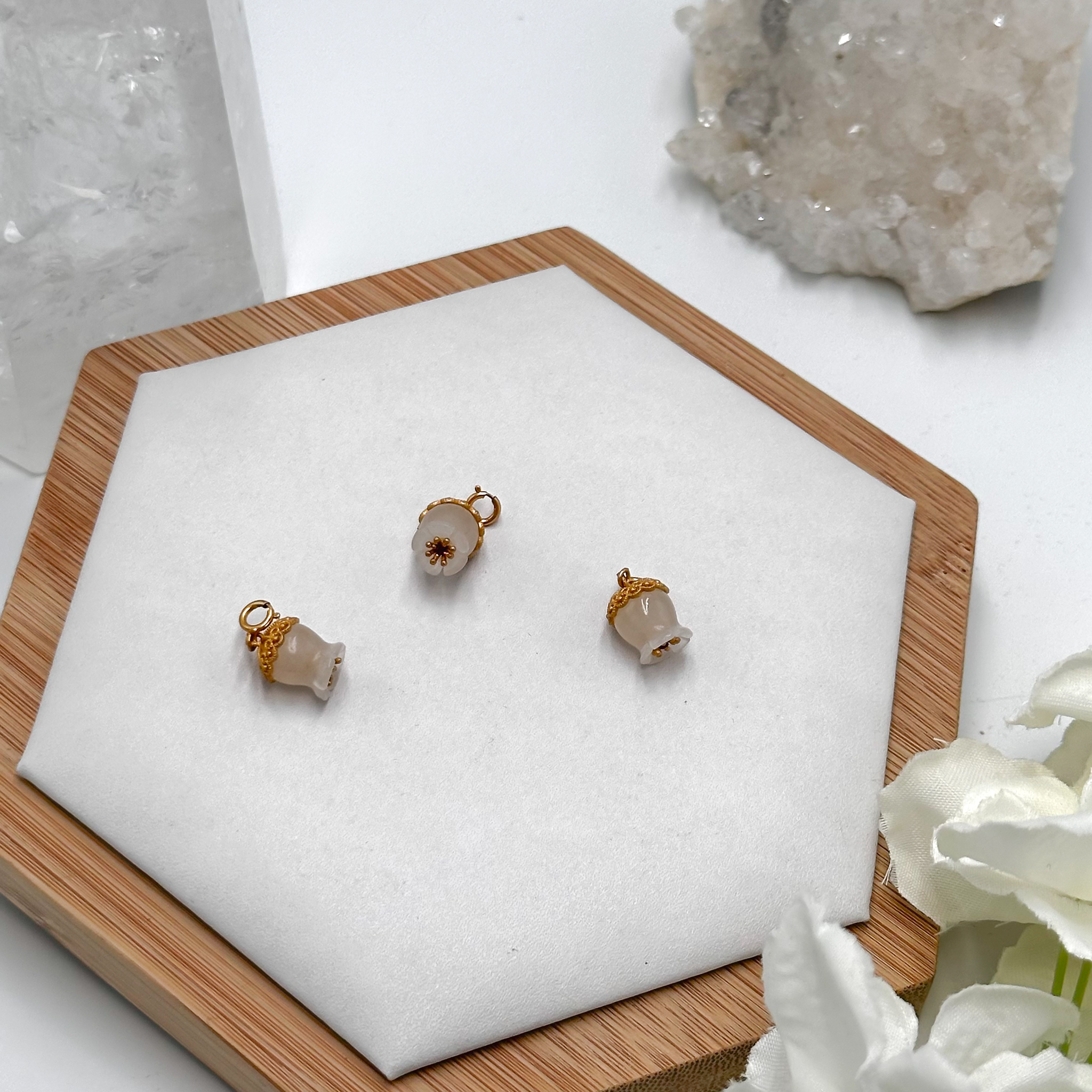 <<SG Seller>> CRZtales White Agate Charmie #CRZcharmie