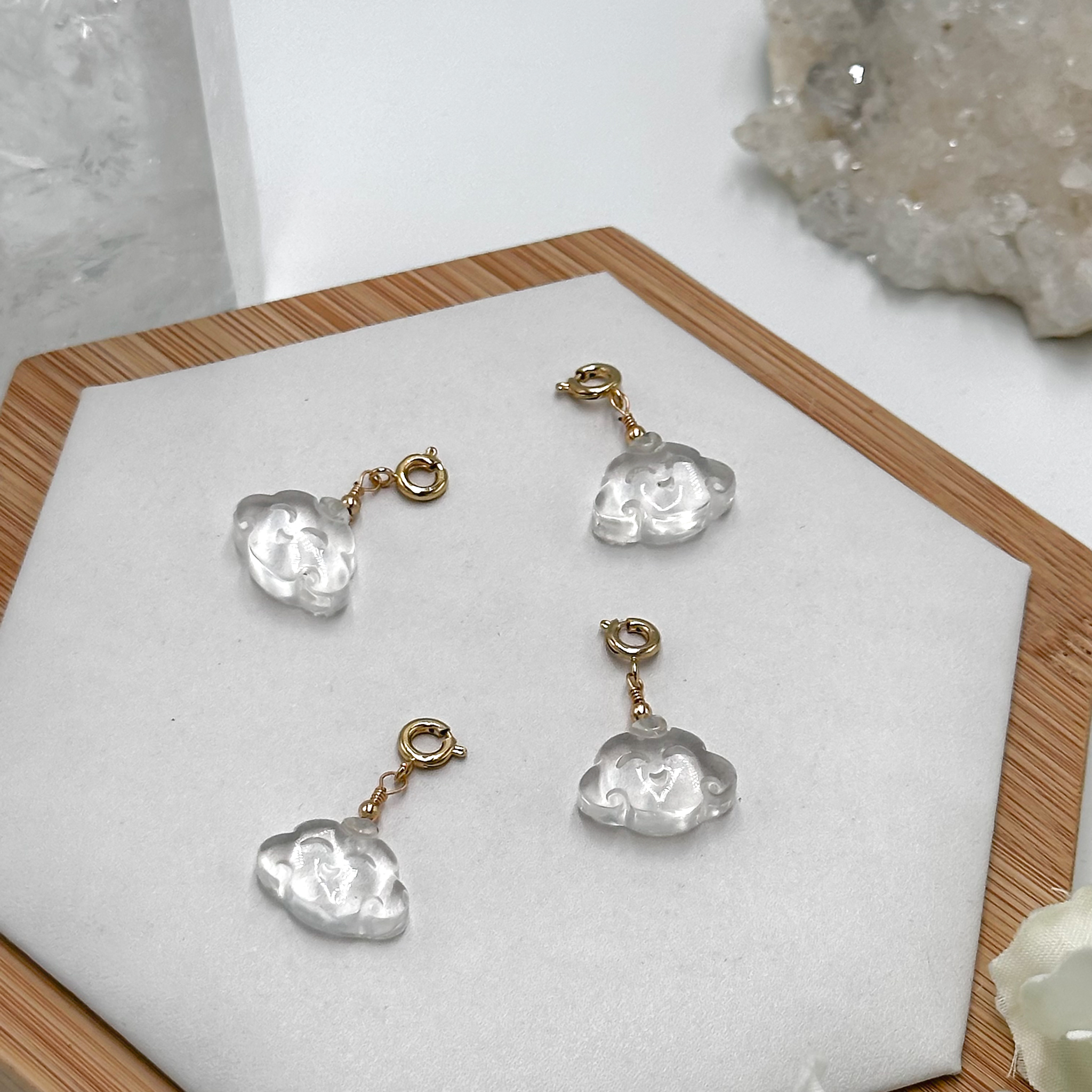 Clear Quartz Pig Charmie