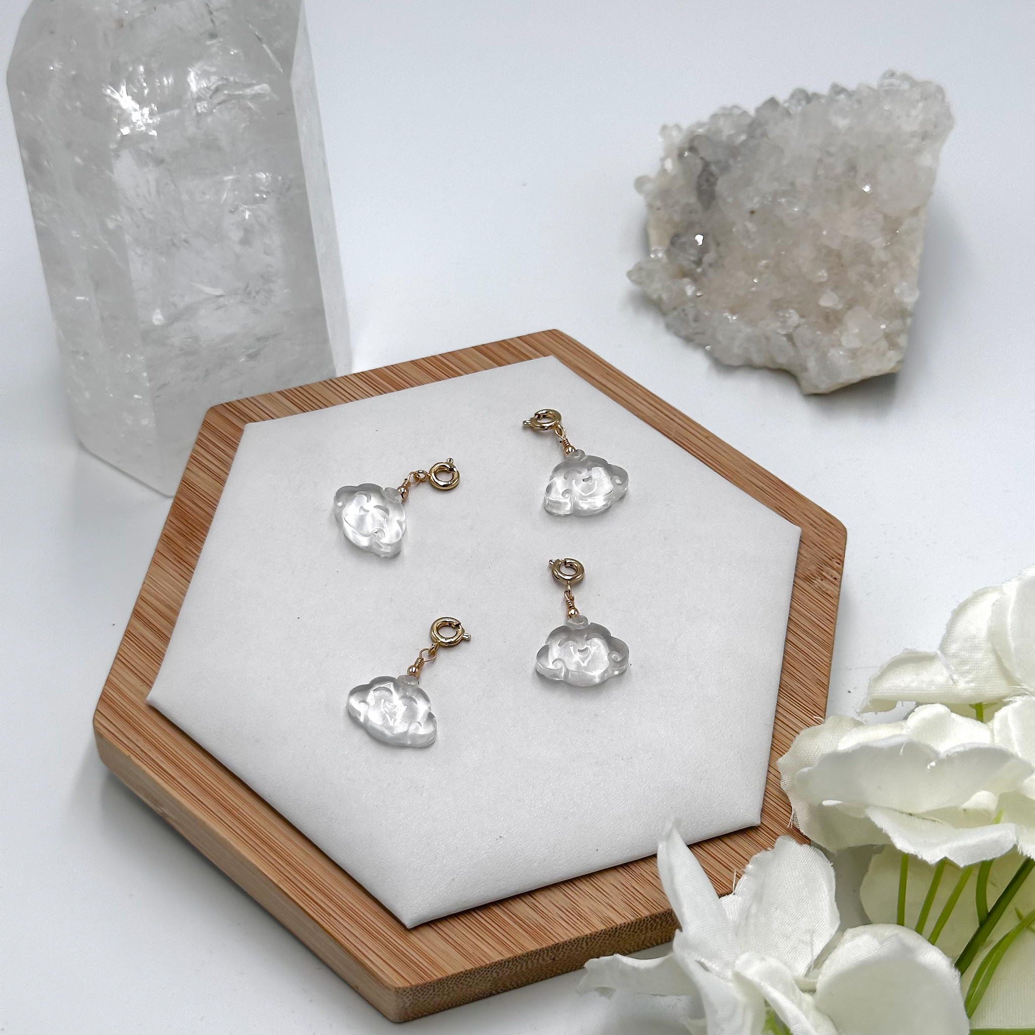 Clear Quartz Pig Charmie