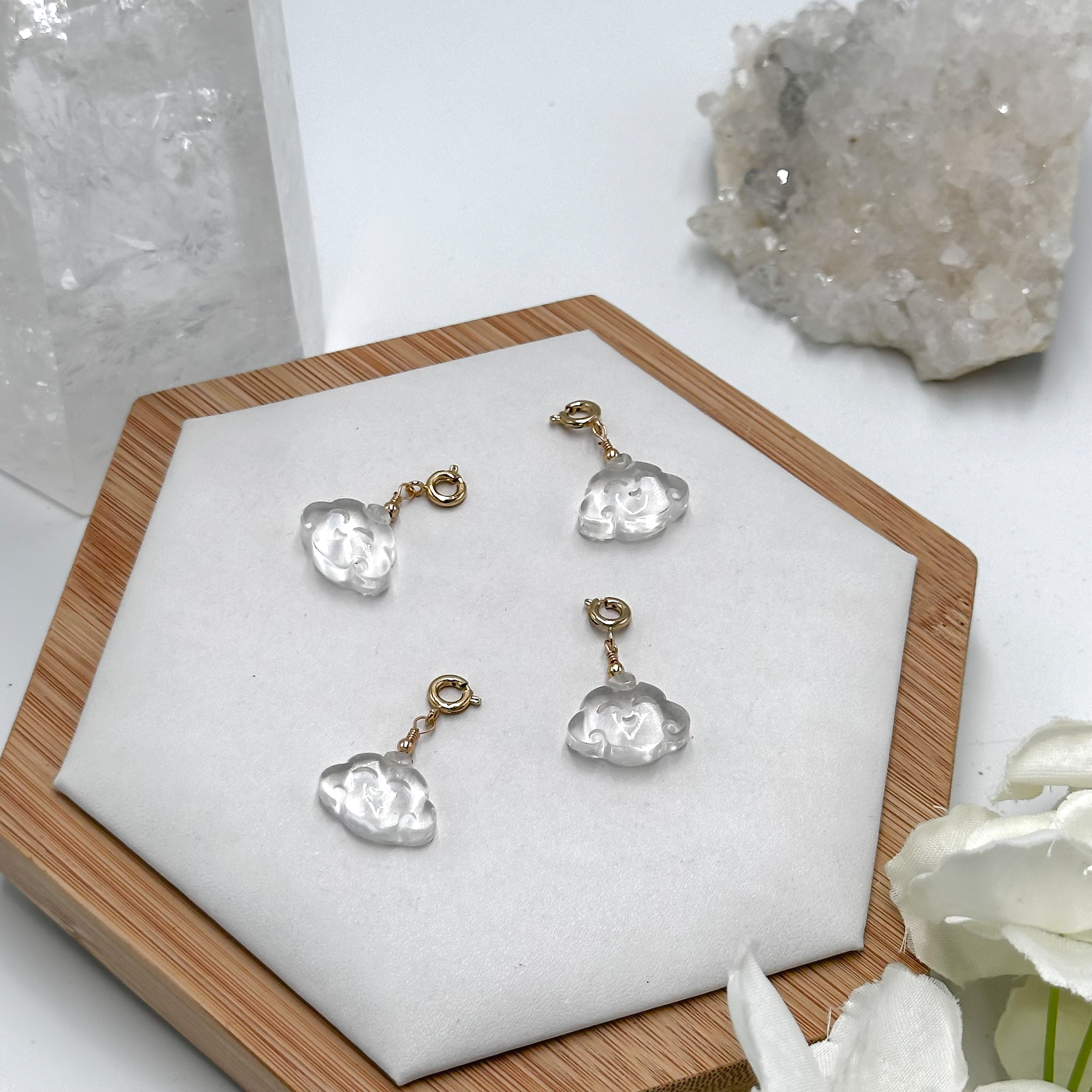 Clear Quartz Pig Charmie