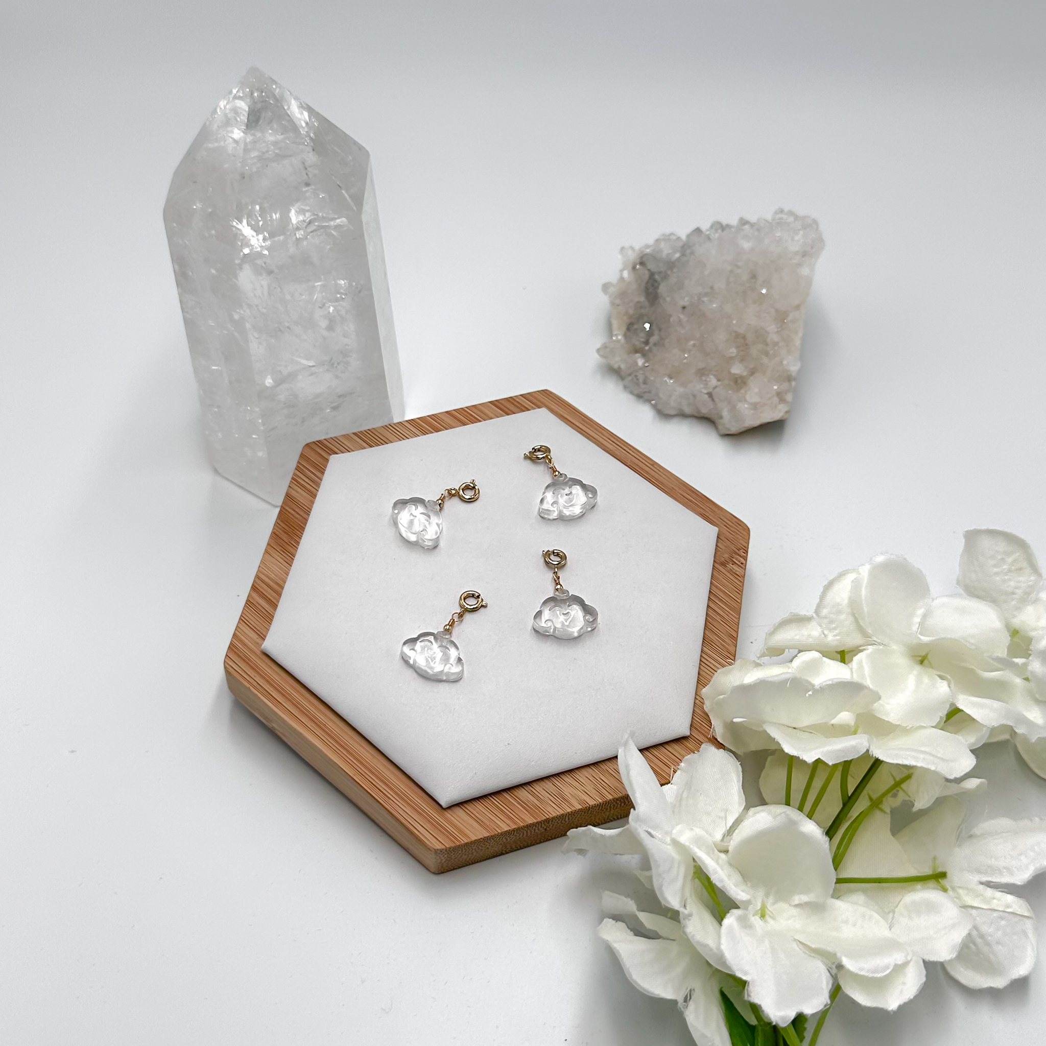 Clear Quartz Pig Charmie