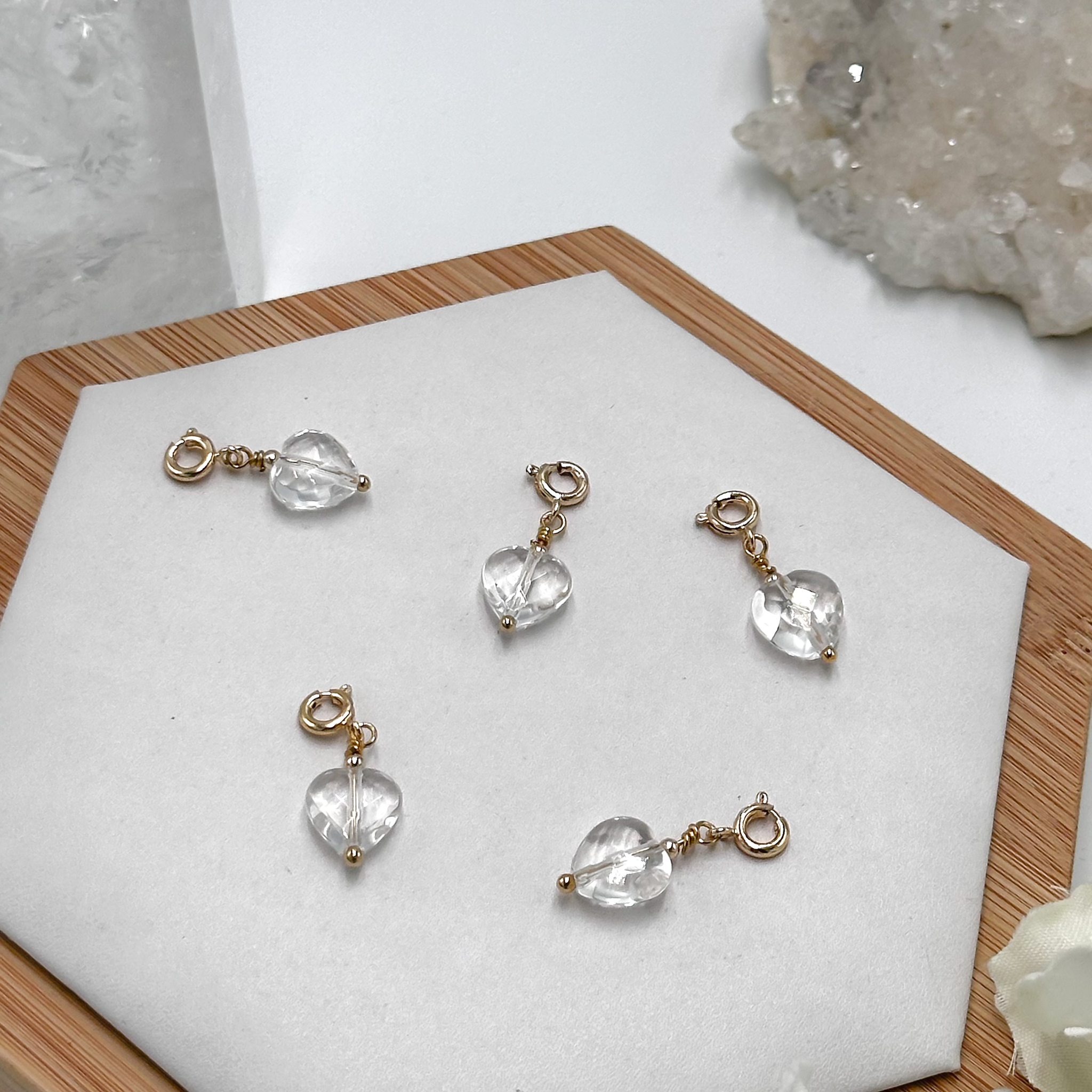 Clear Quartz Pig Charmie