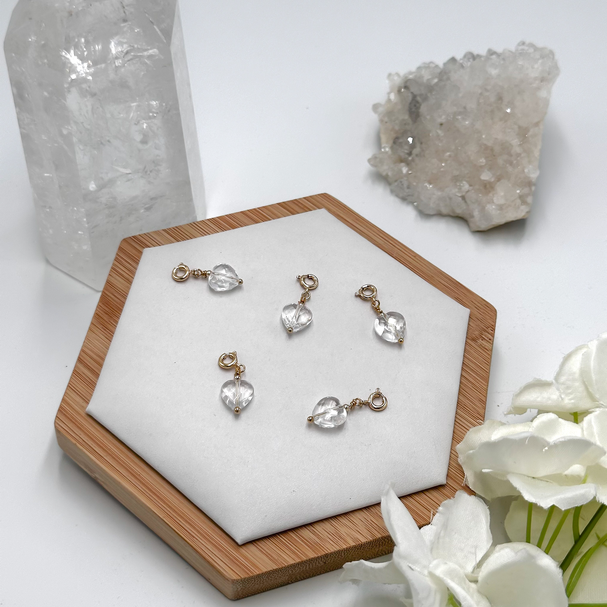 Clear Quartz Pig Charmie