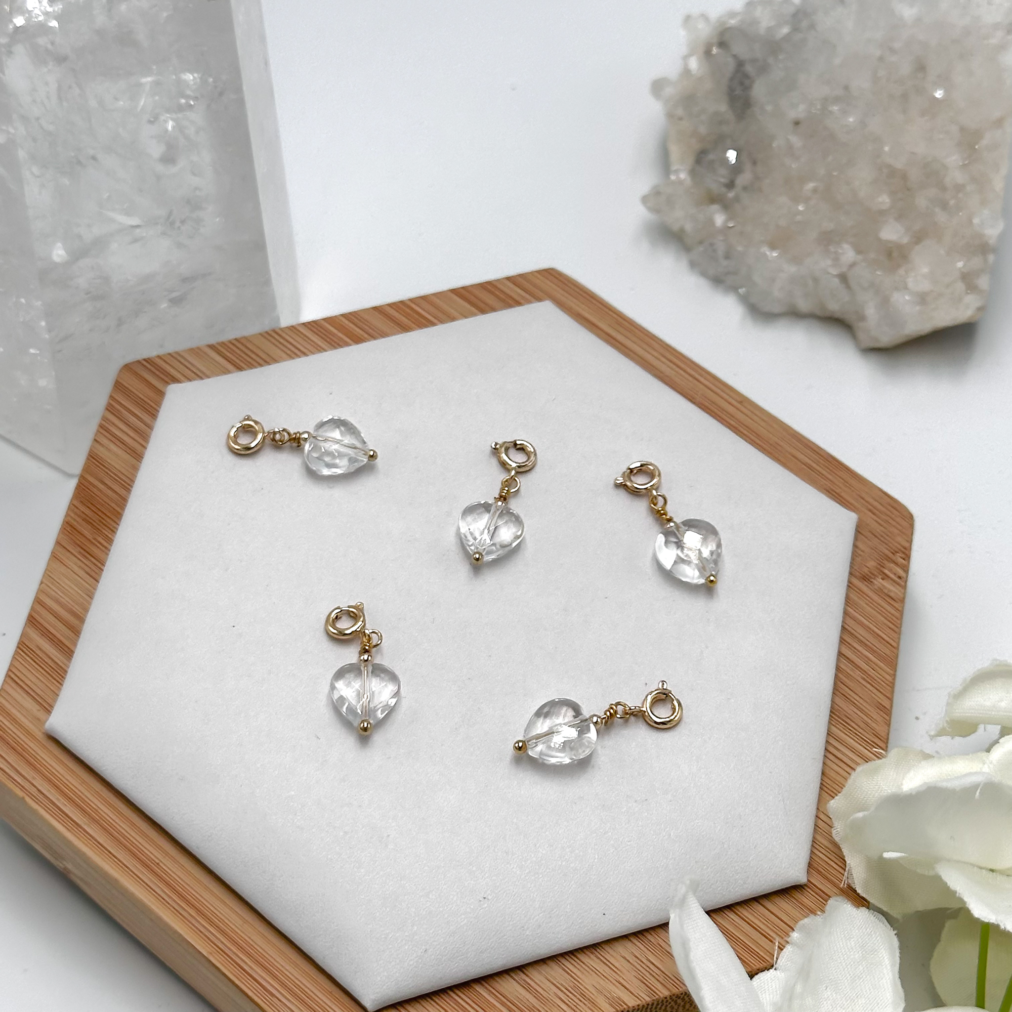 Clear Quartz Pig Charmie