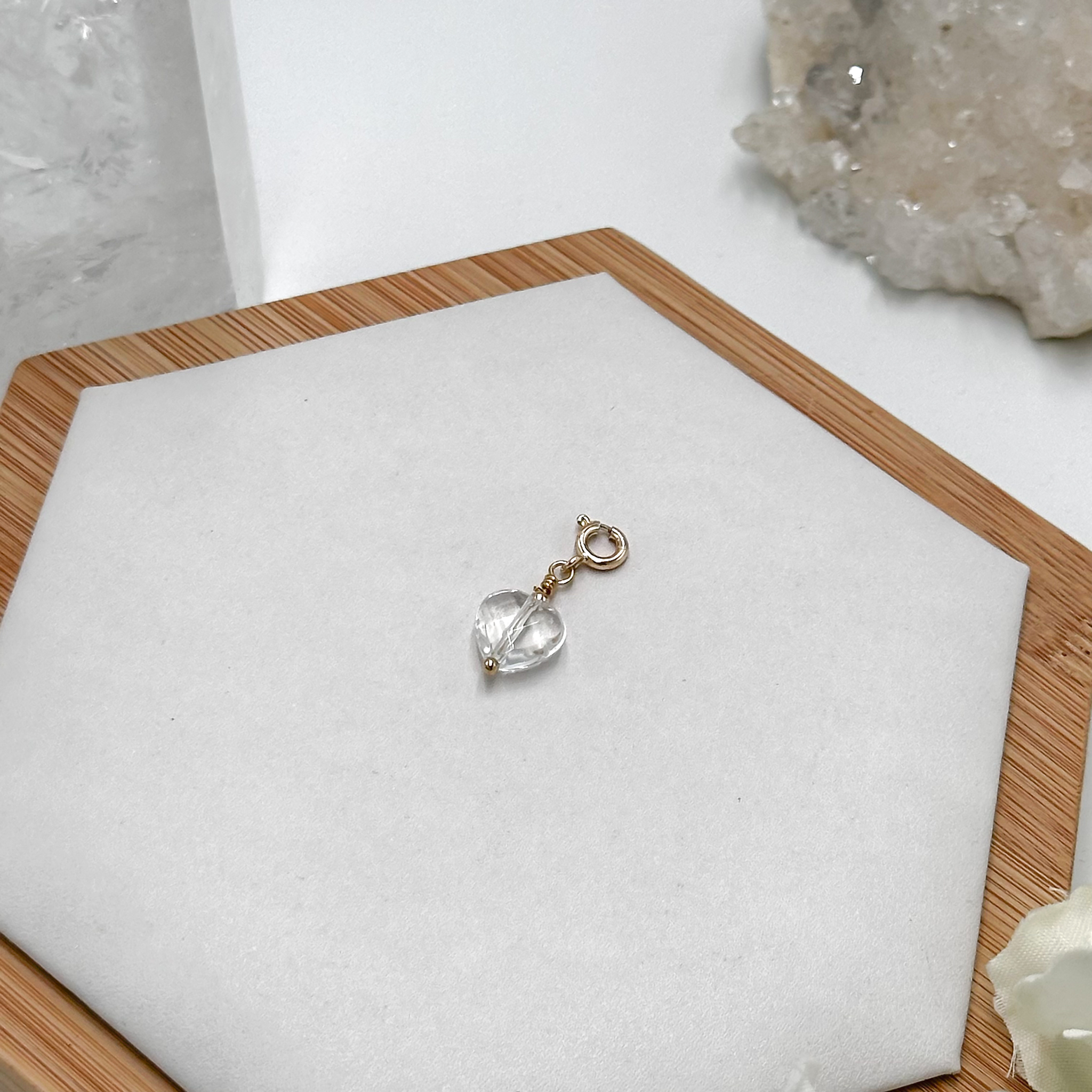 Clear Quartz Pig Charmie