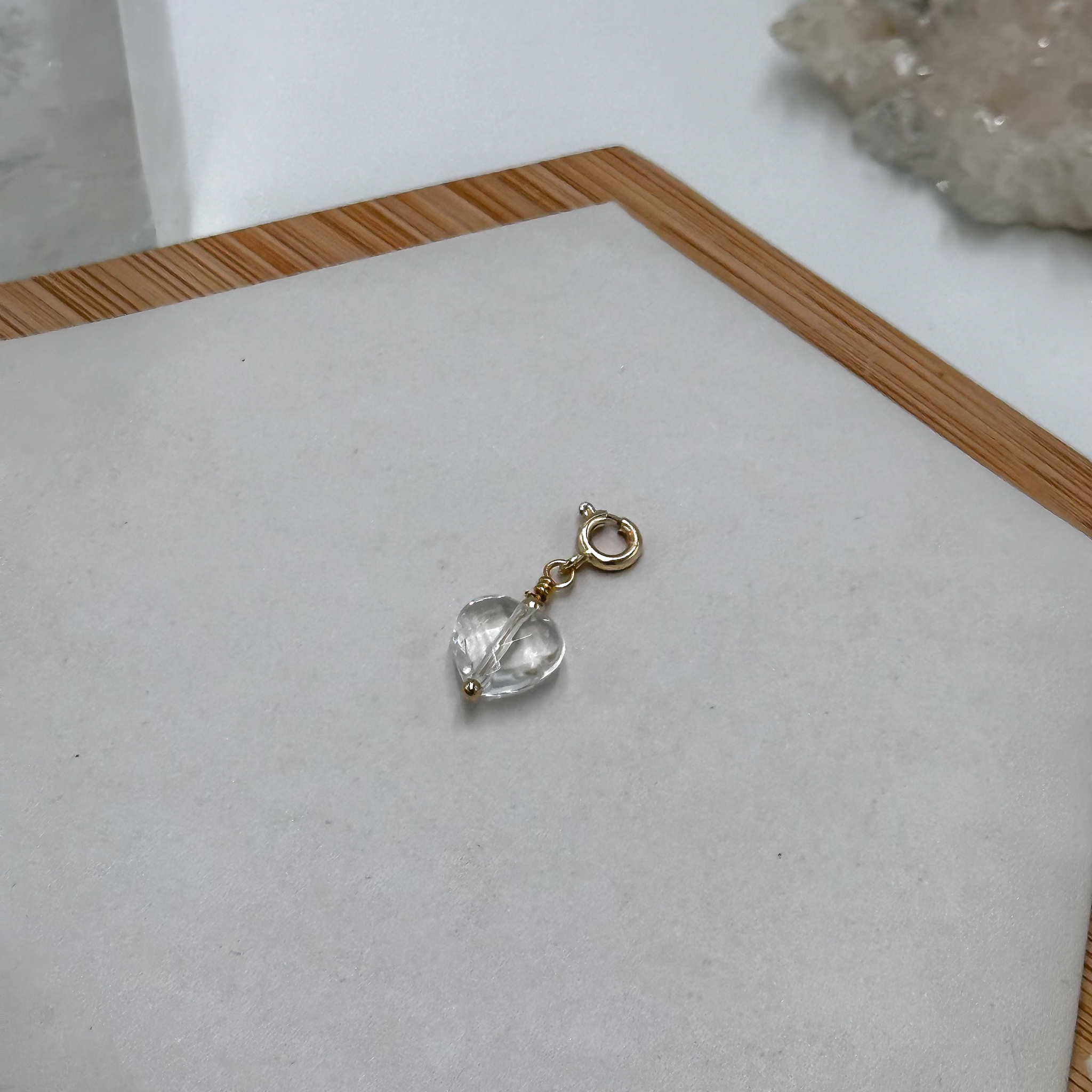 Clear Quartz Pig Charmie